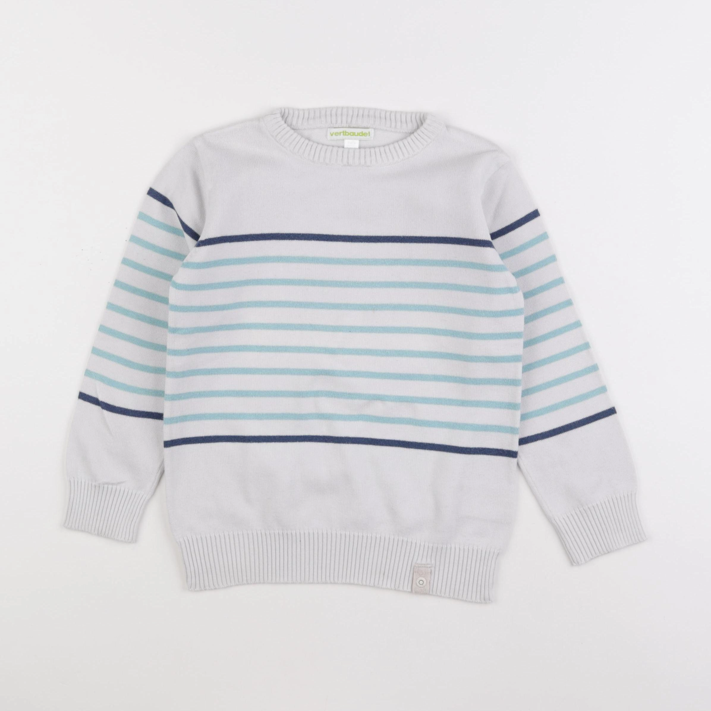 Vertbaudet - pull blanc - 6 ans