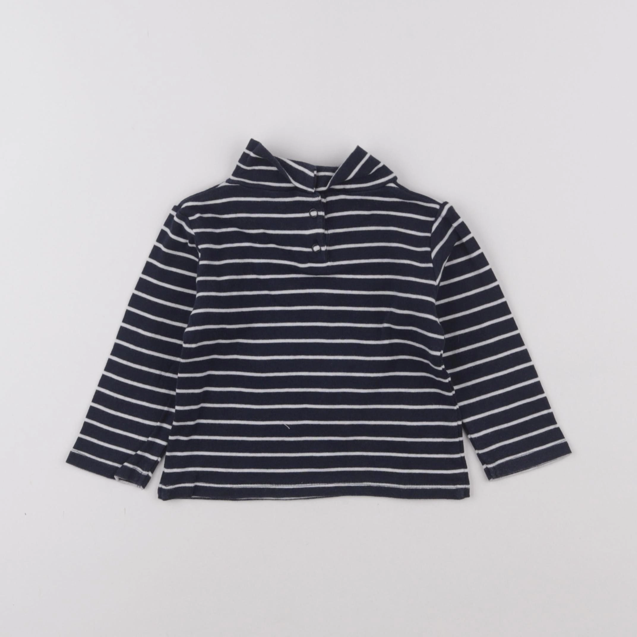 Vertbaudet - sous-pull bleu - 12 mois