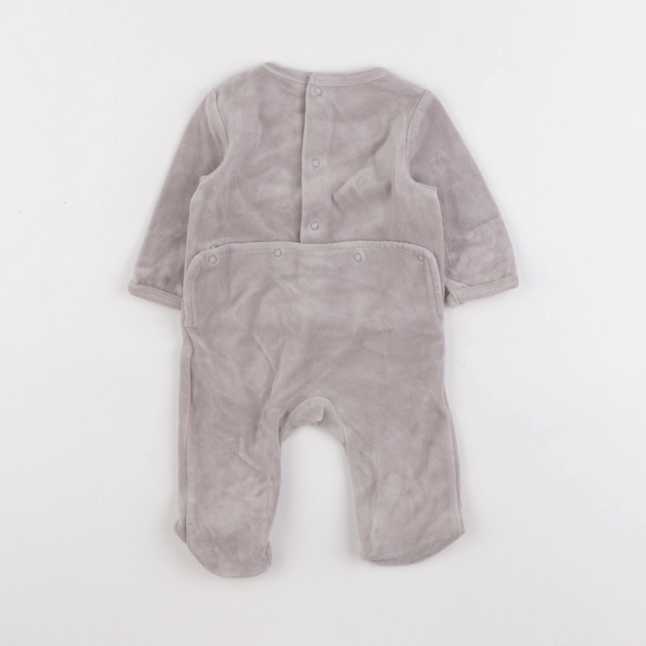 Vertbaudet - pyjama velours beige - 3 mois