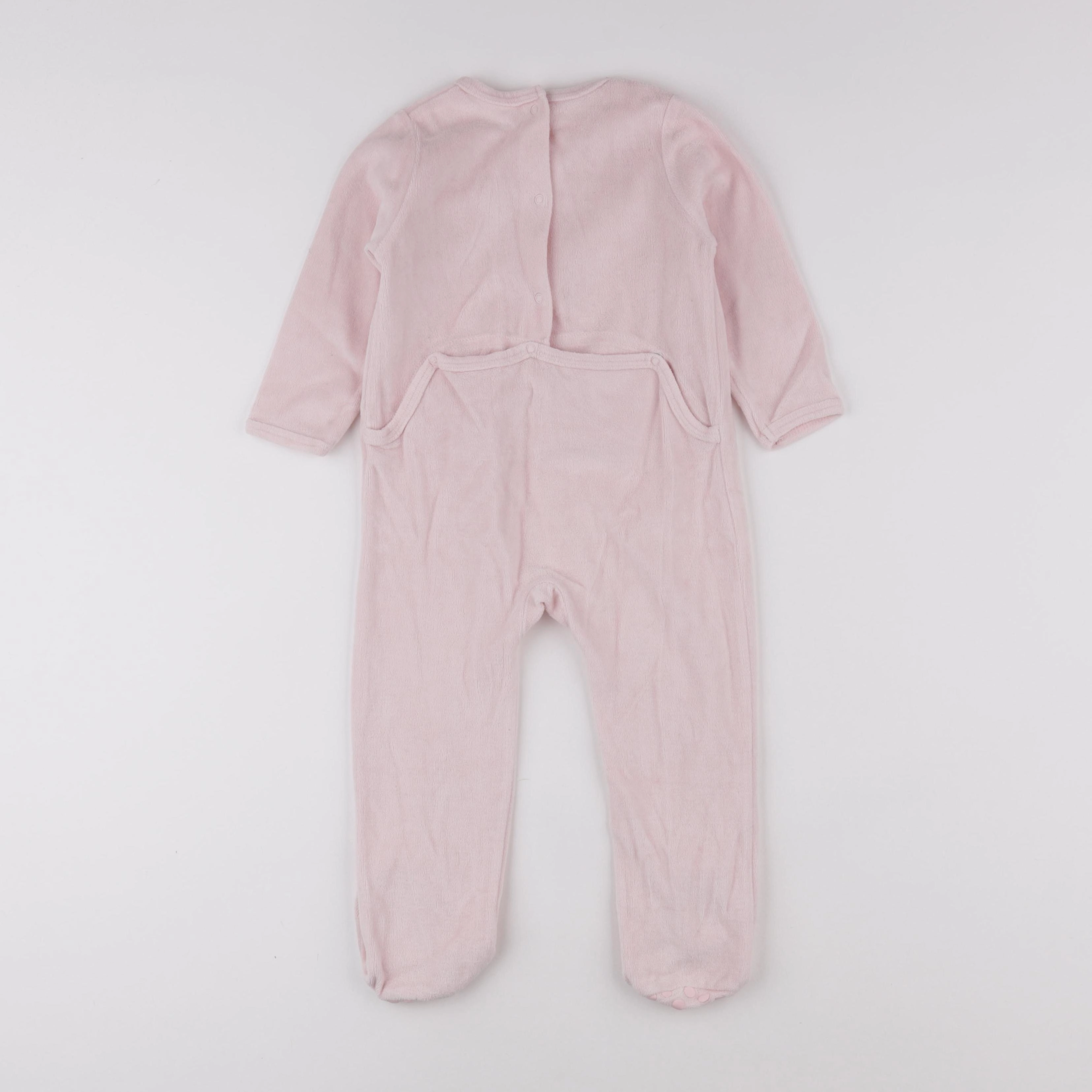 Vertbaudet - pyjama velours rose - 2 ans