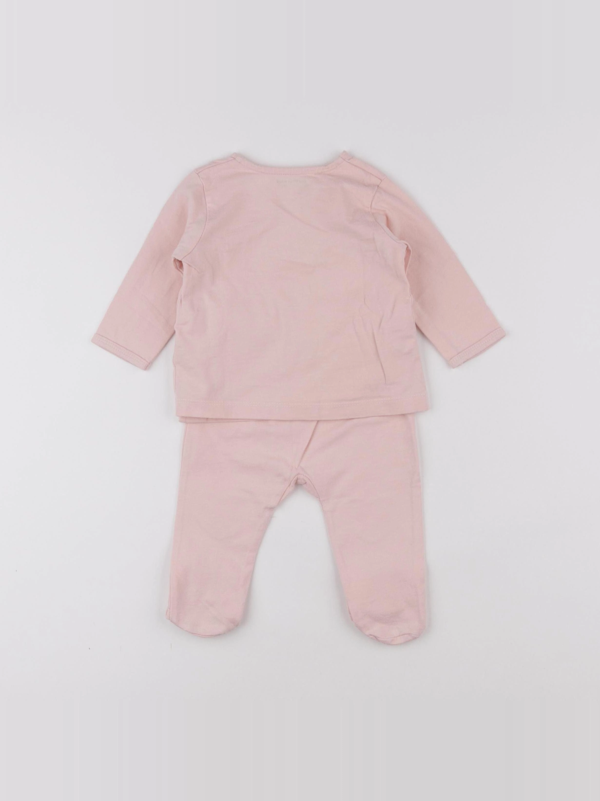 Vertbaudet - pyjama rose - 6 mois
