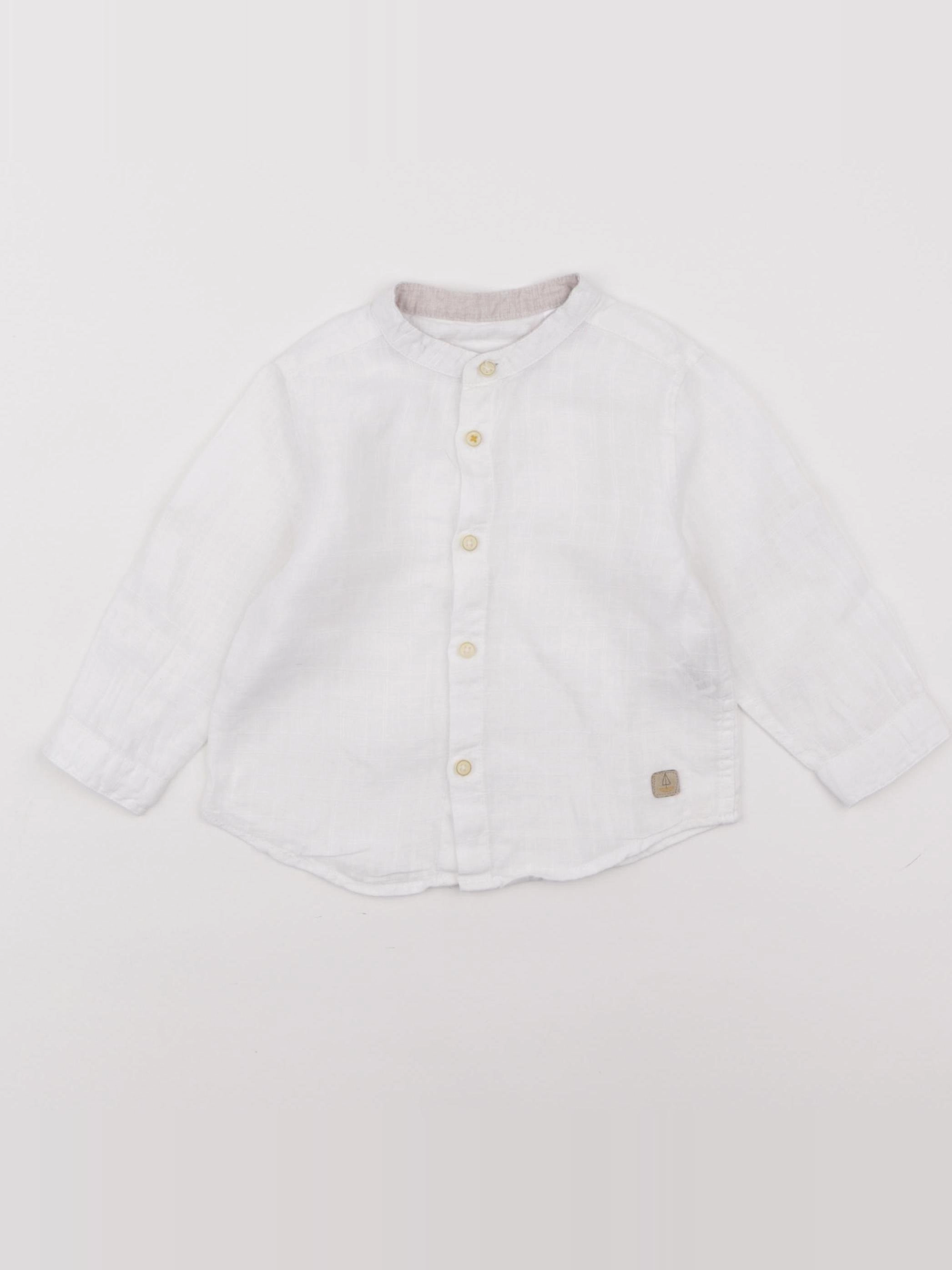 Zara - chemise blanc - 6/9 mois