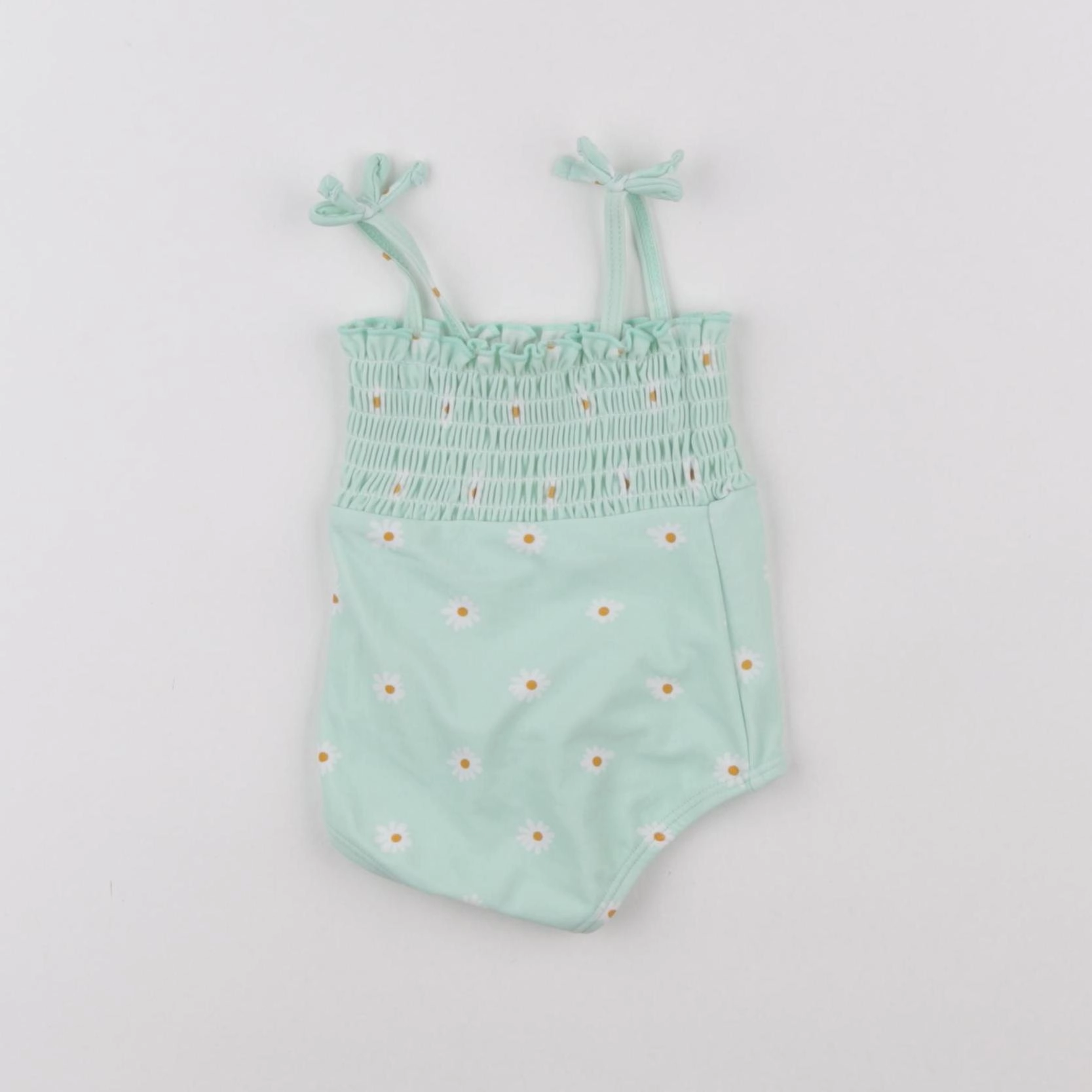 Vertbaudet - maillot de bain vert - 3 mois