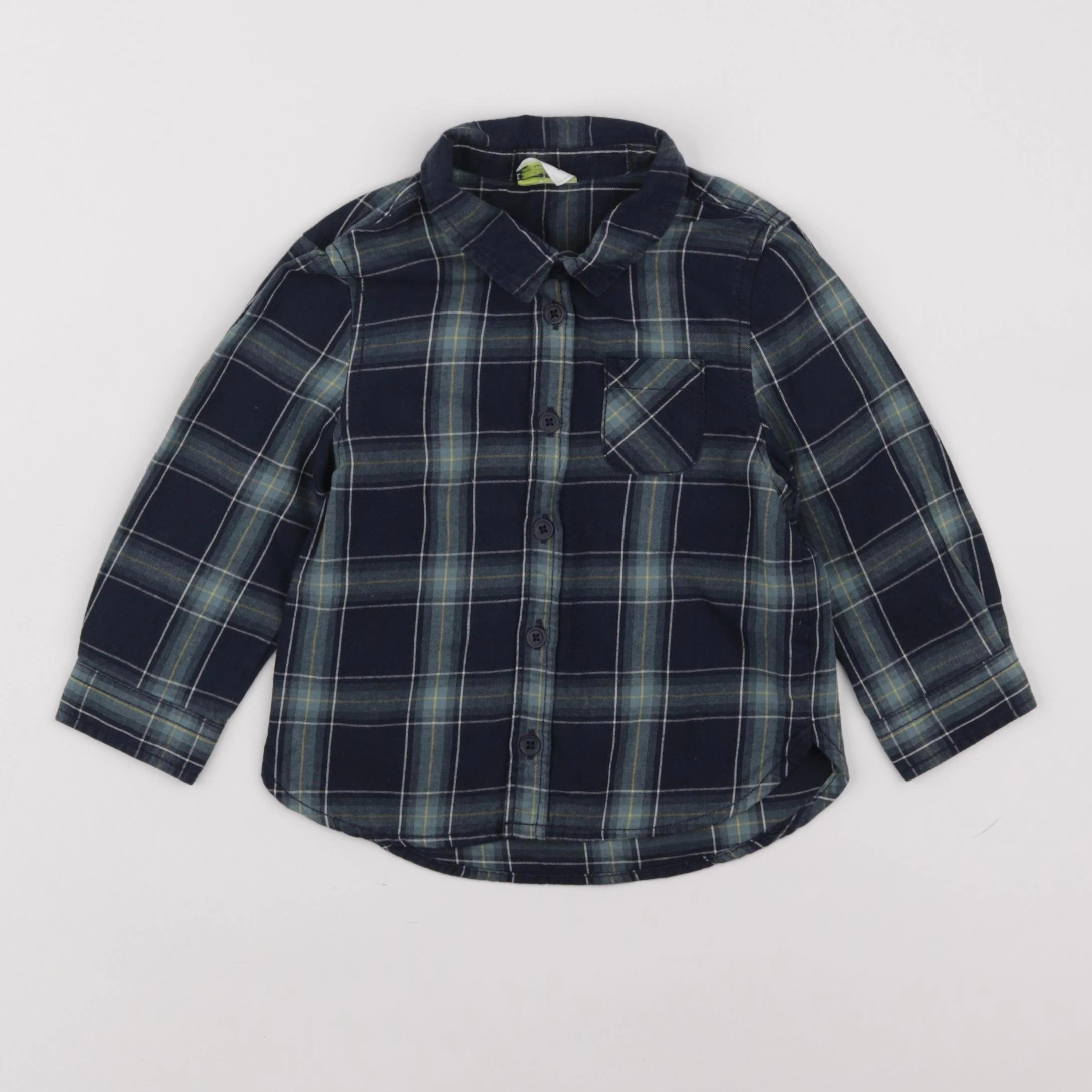 Tape à l'oeil - chemise bleu - 18 mois