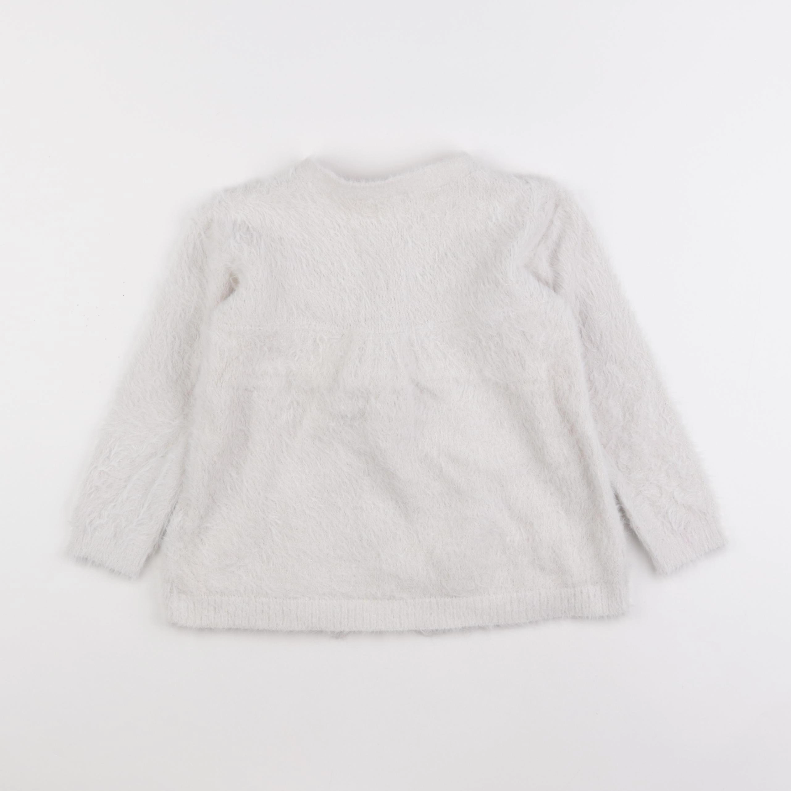 Vertbaudet - gilet blanc, or - 5 ans