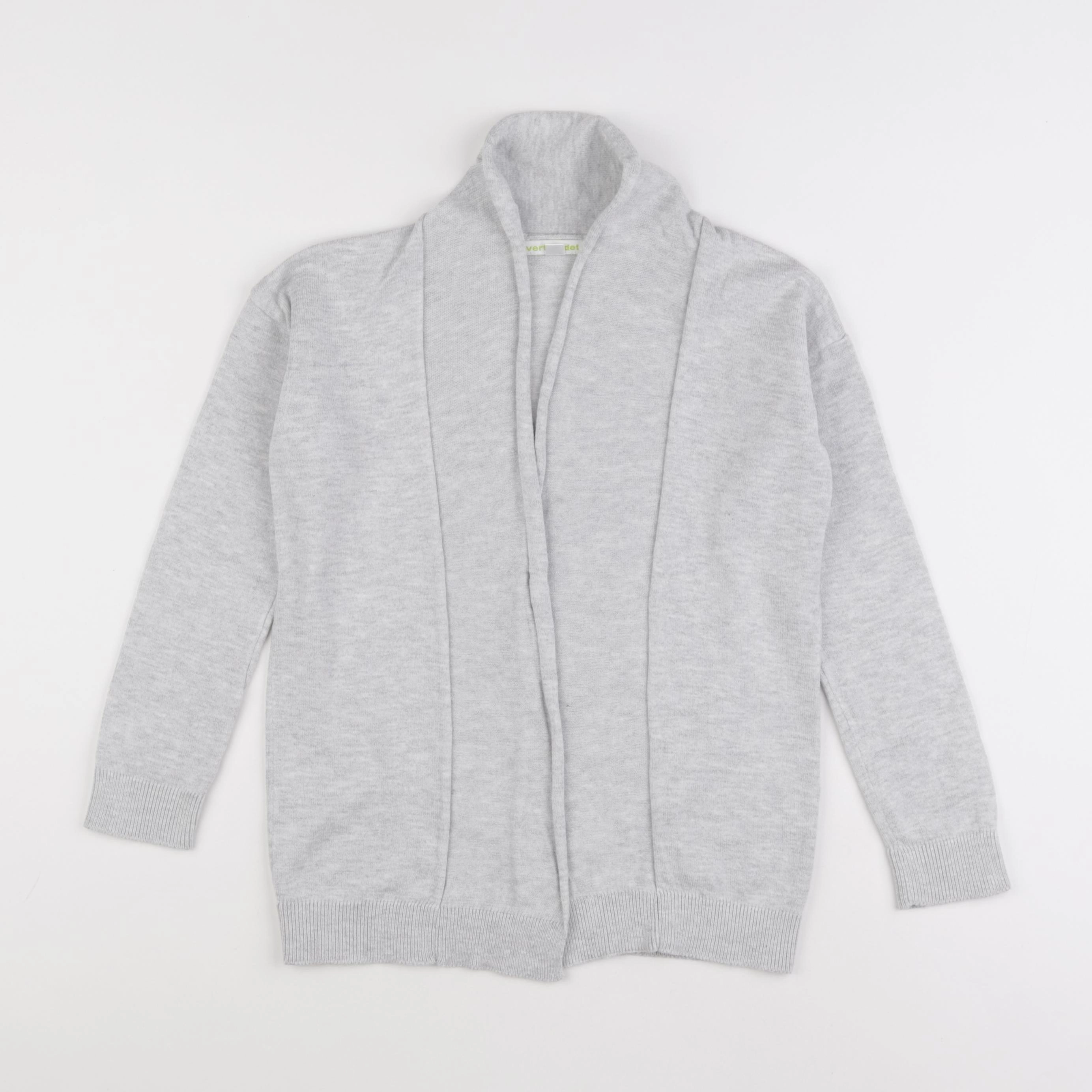 Vertbaudet - gilet gris - 8 ans