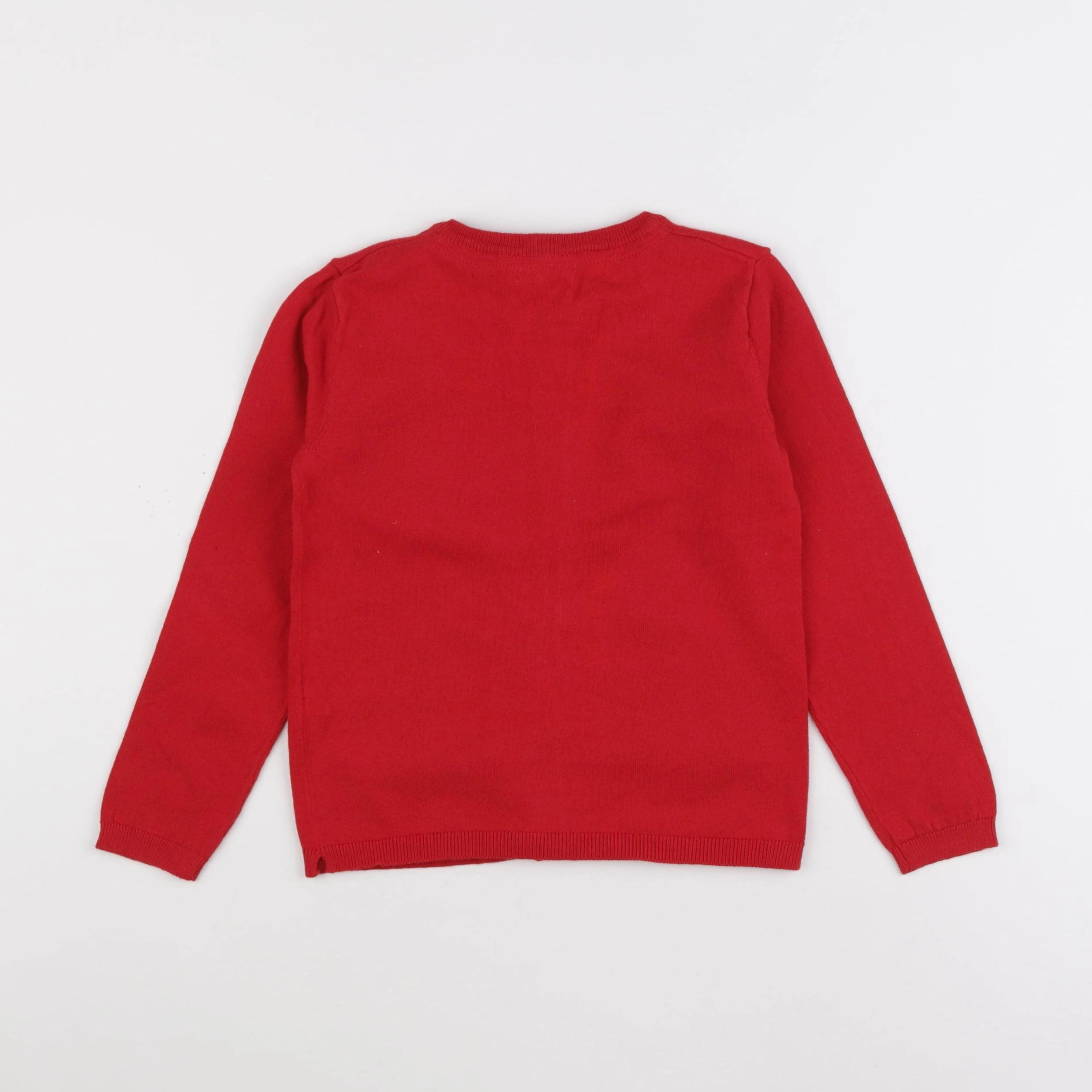 Vertbaudet - gilet rouge - 6 ans