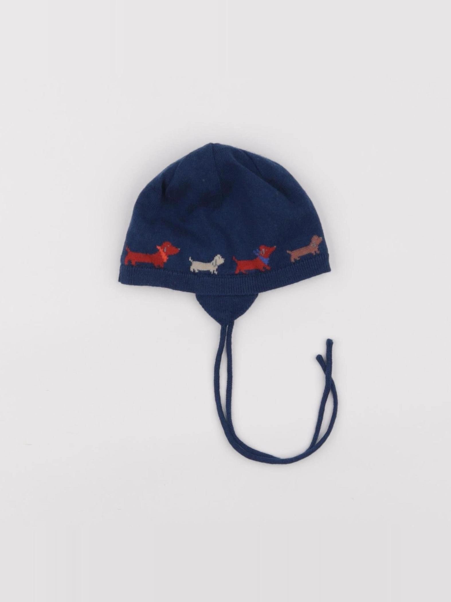 Jacadi - bonnet bleu - 3 mois