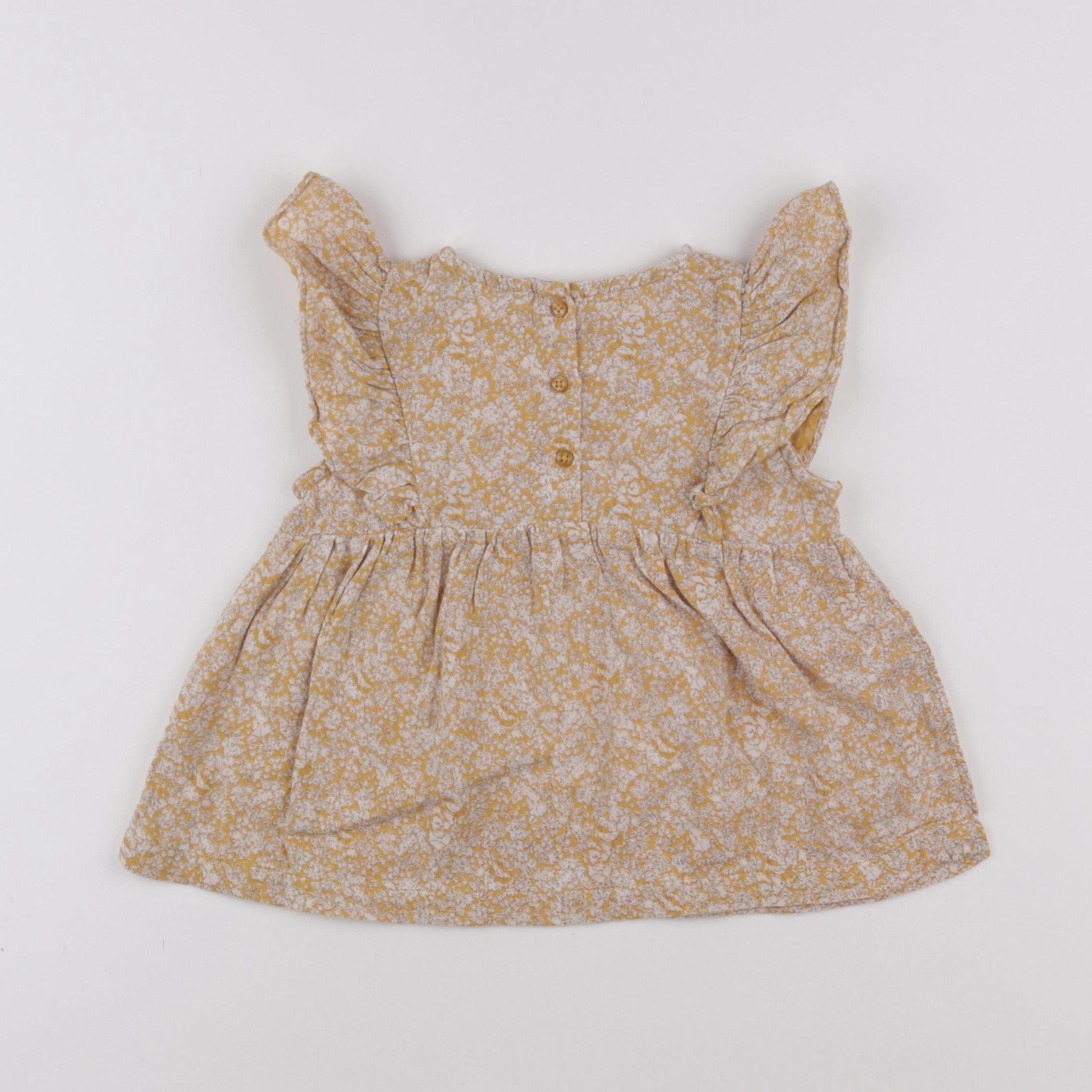 Vertbaudet - blouse jaune - 2 ans