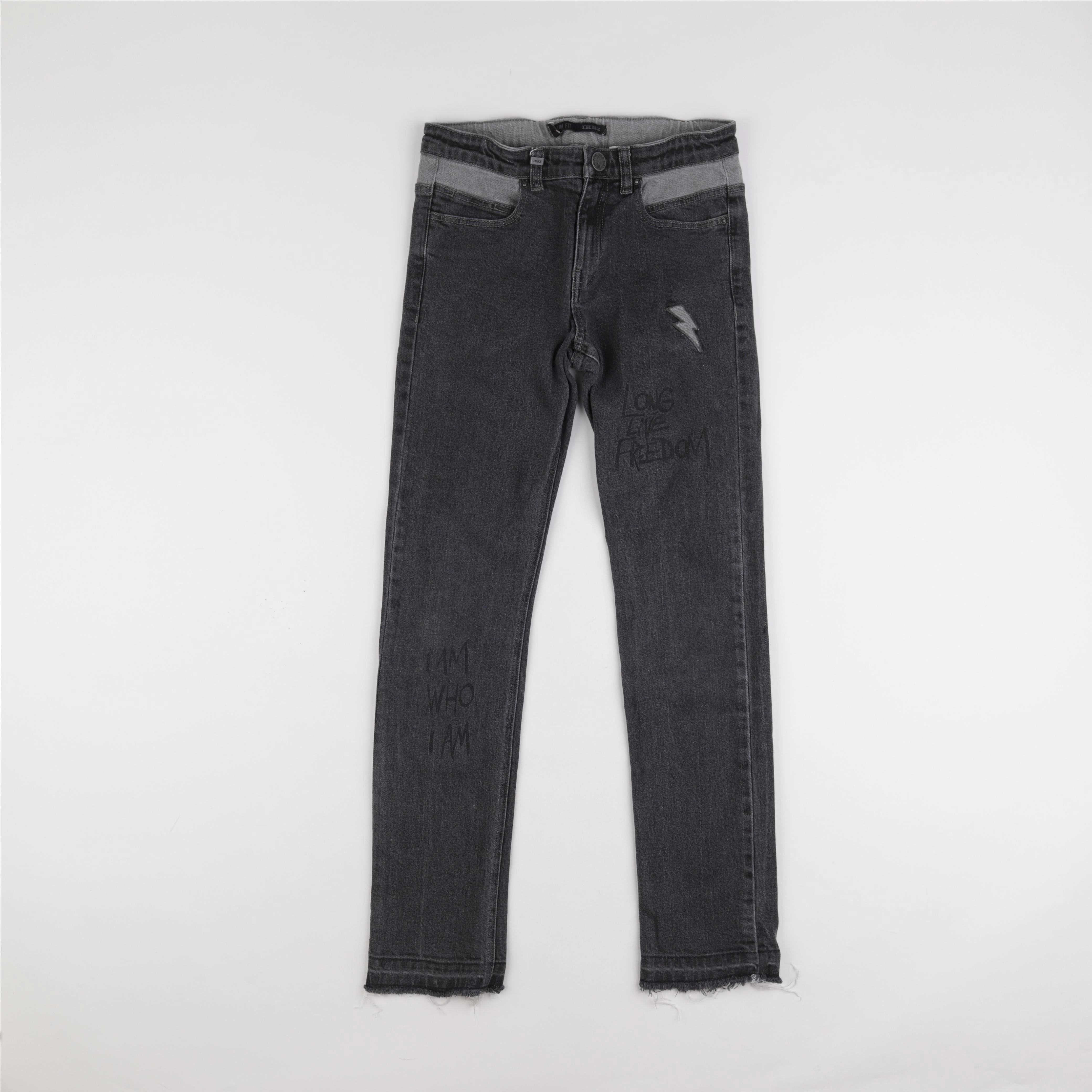 IKKS - jean gris - 12 ans