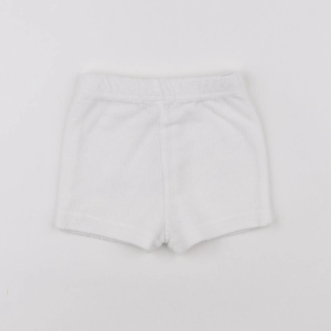 Vertbaudet - short blanc - 3 mois