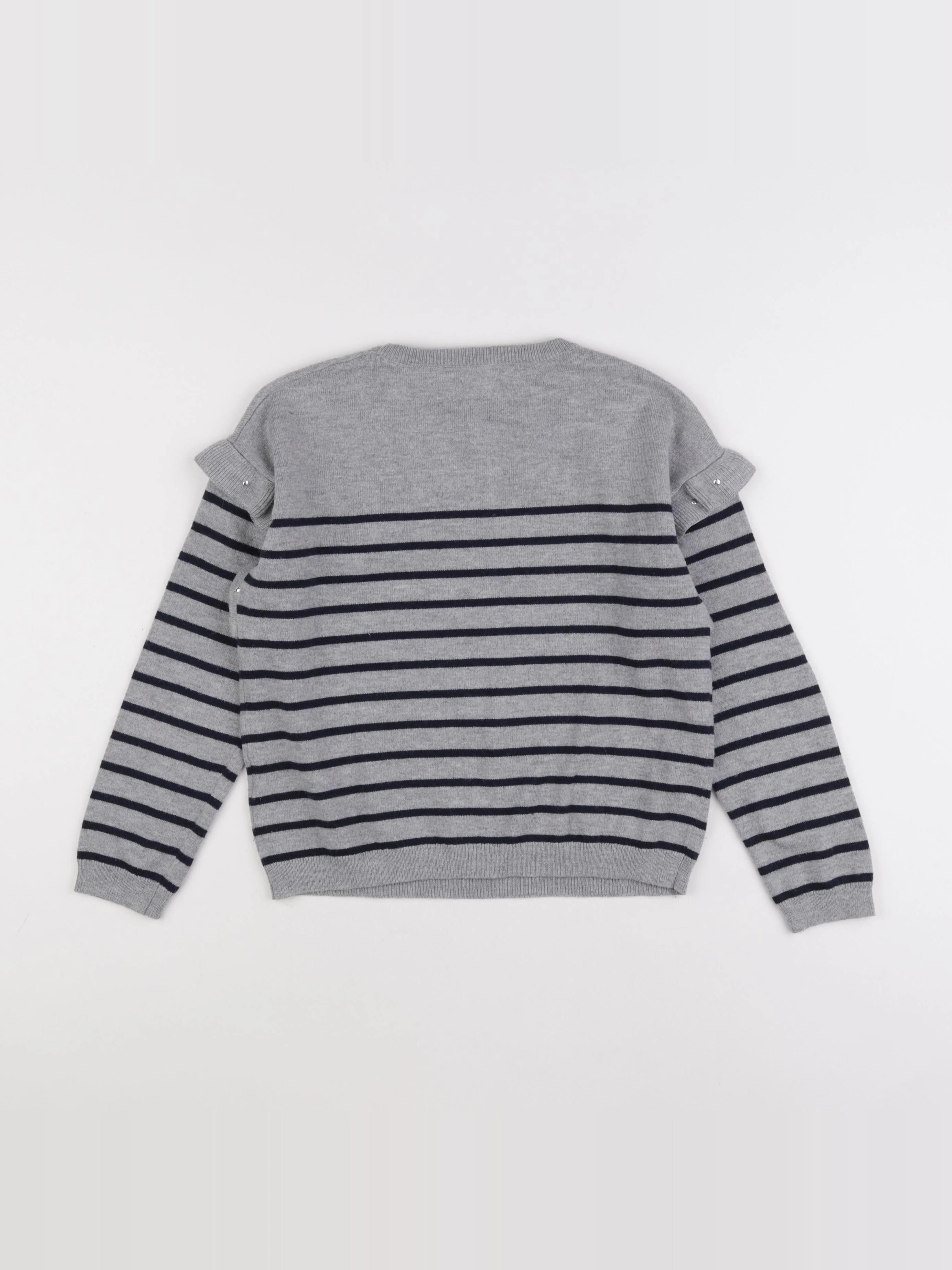 IKKS - pull gris - 8 ans