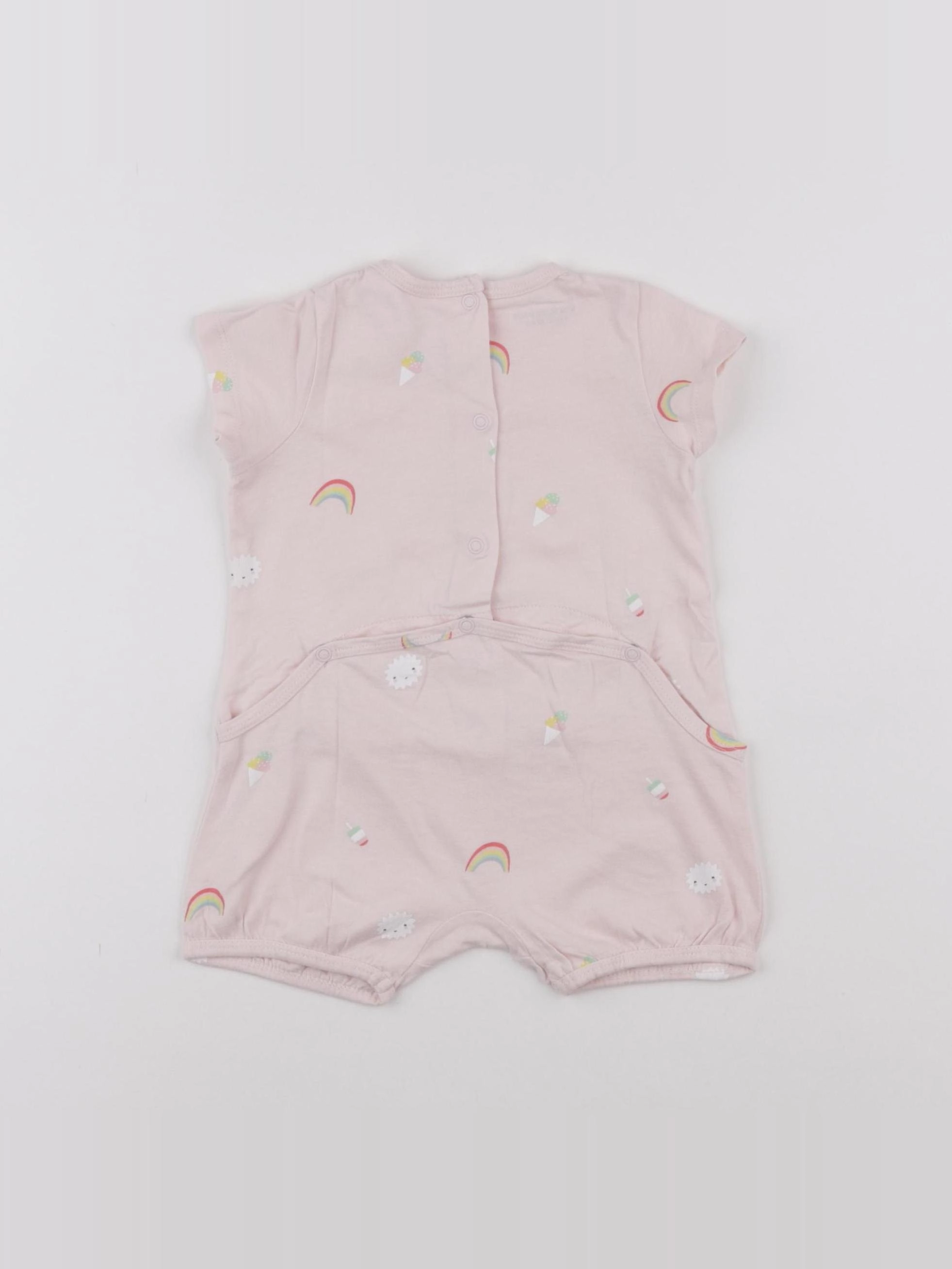 Vertbaudet - combinaison rose - 6 mois
