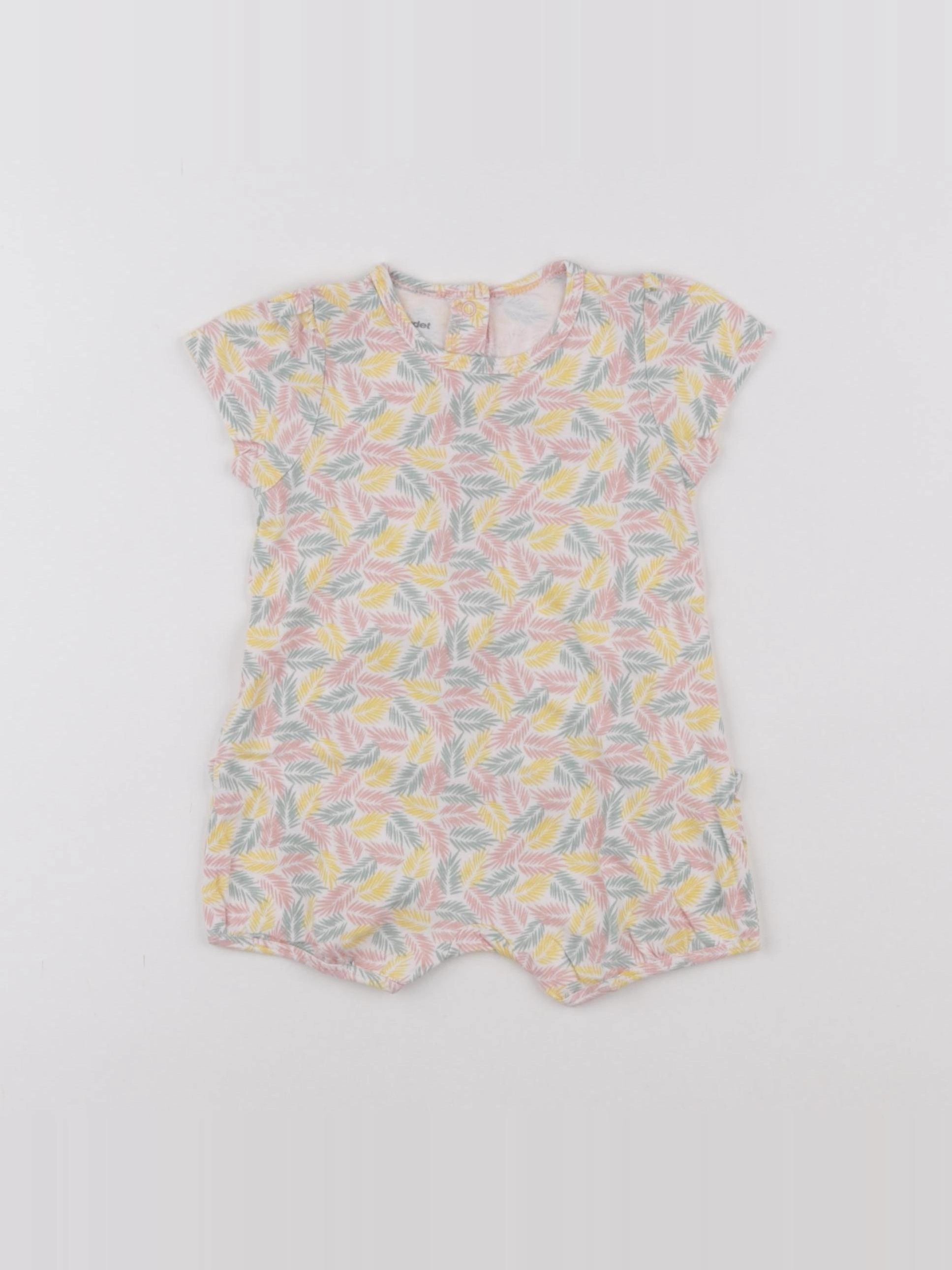 Vertbaudet - combinaison multicolore - 6 mois