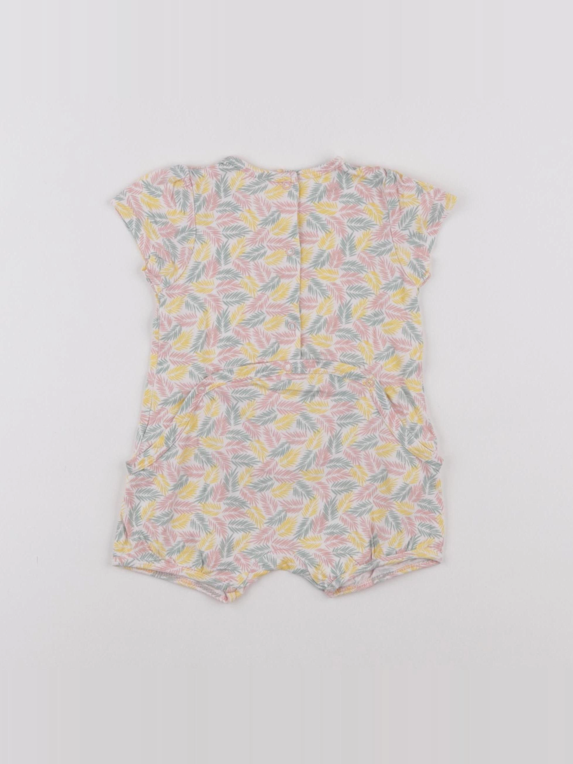 Vertbaudet - combinaison multicolore - 6 mois