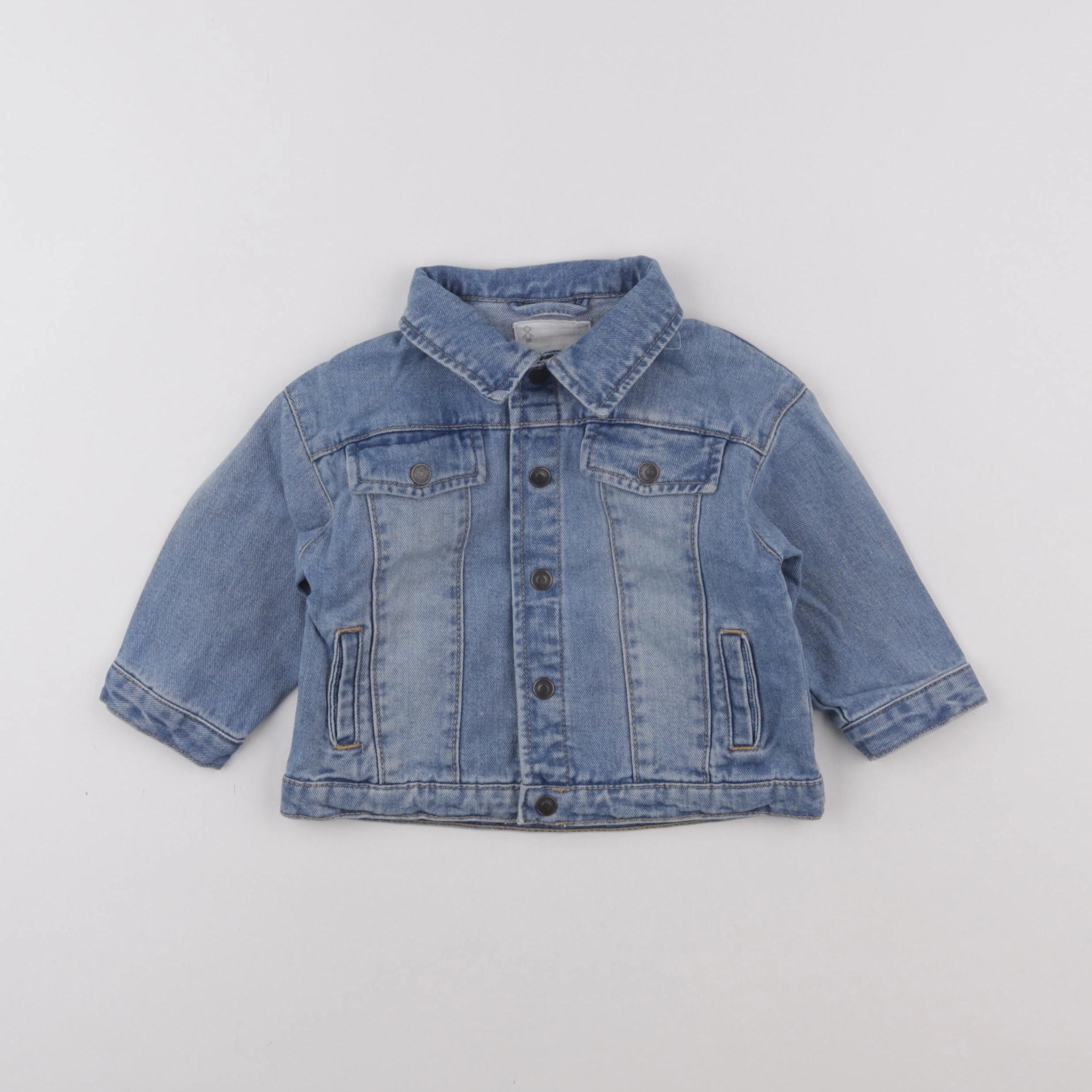 Vertbaudet - veste bleu - 12 mois