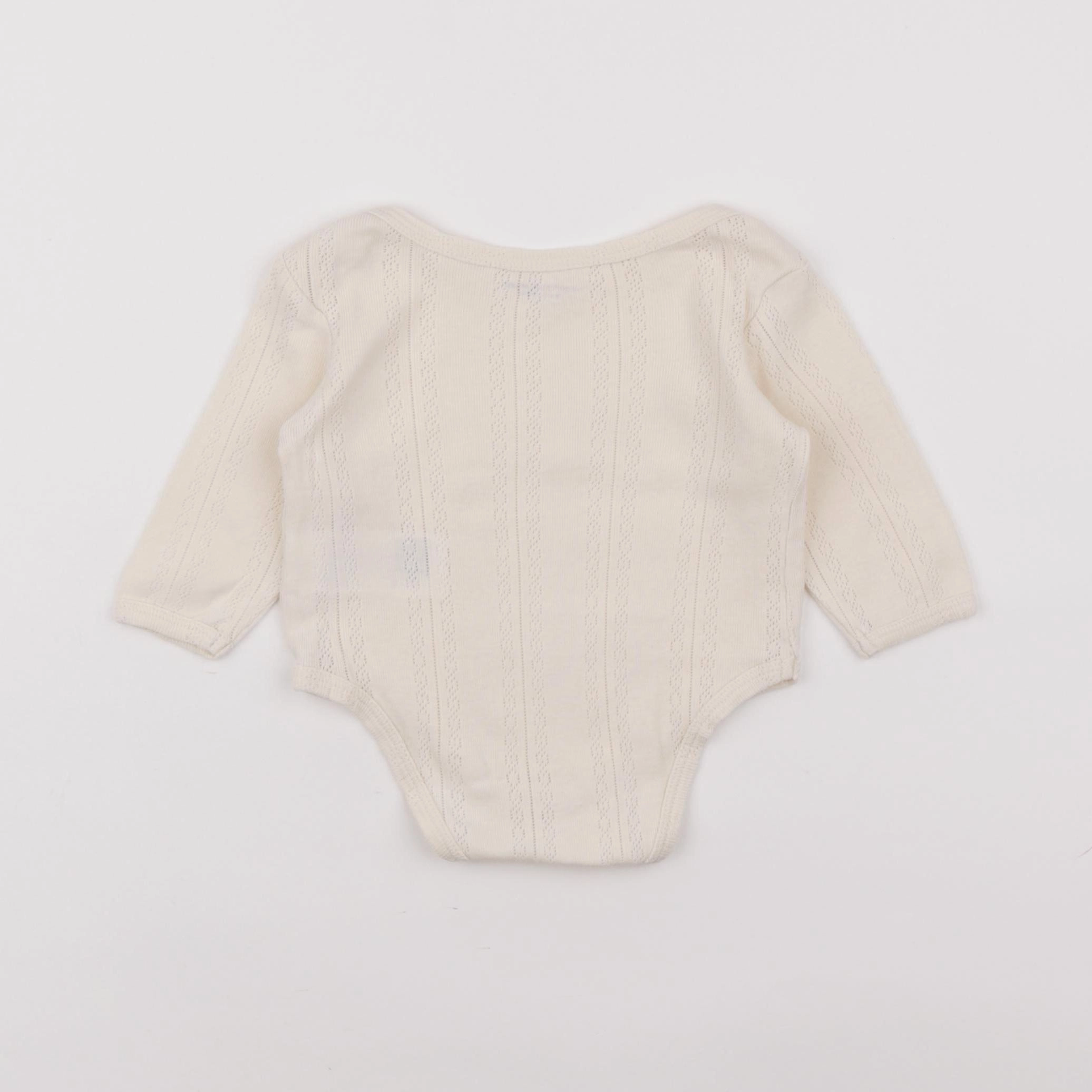 Vertbaudet - body beige - 3 mois