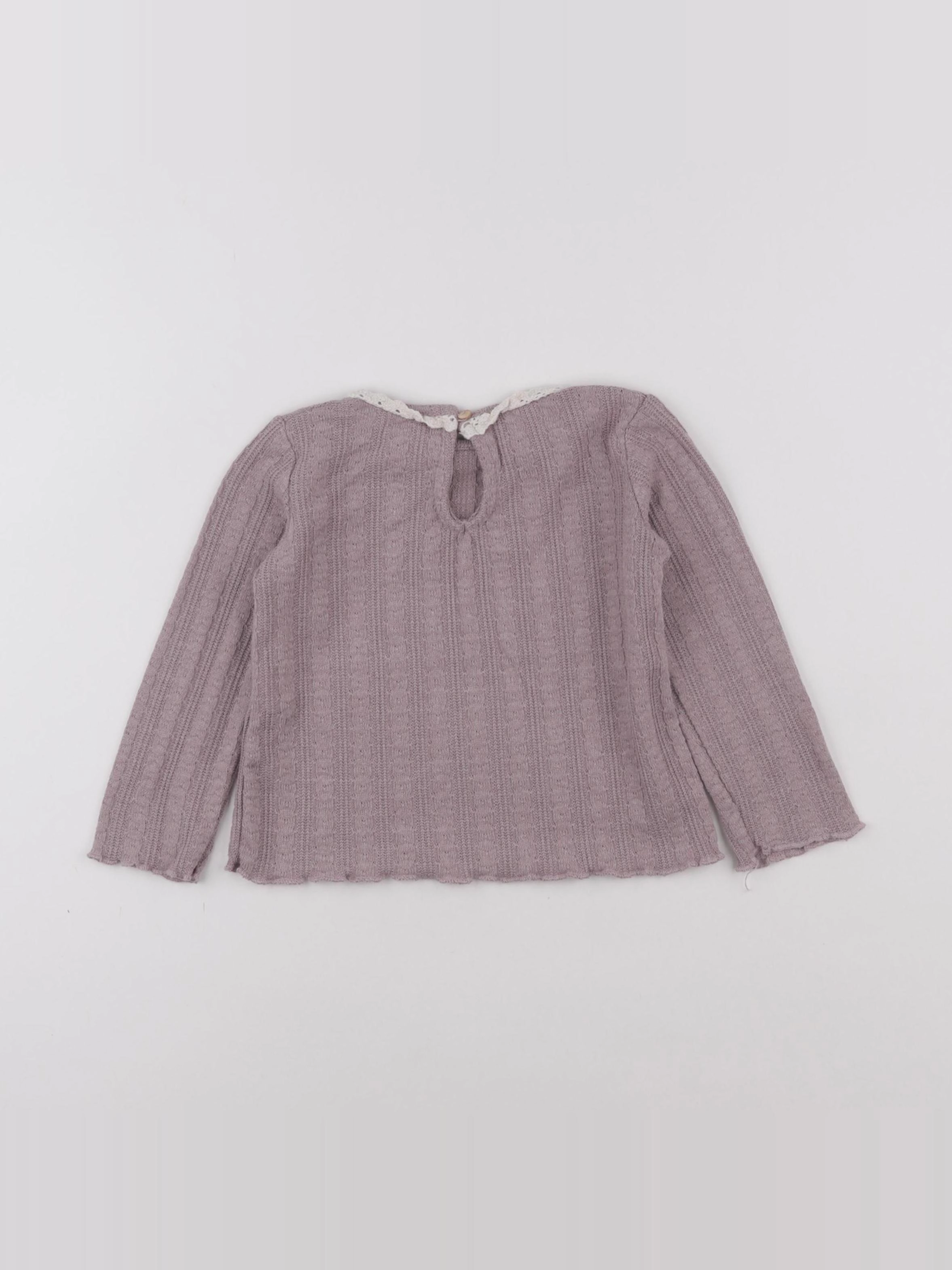Zara - pull violet - 18/24 mois