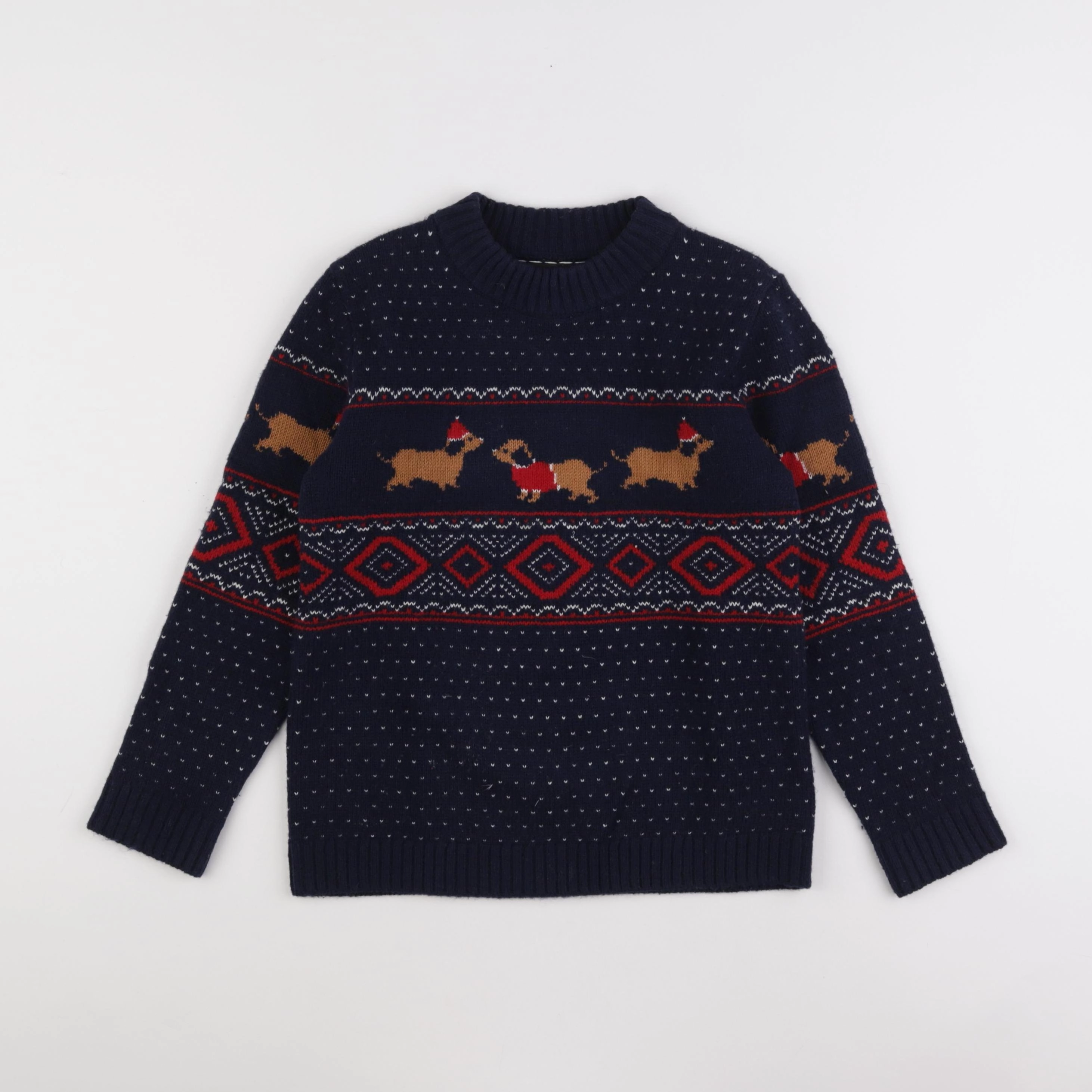 Monoprix - pull bleu - 8 ans