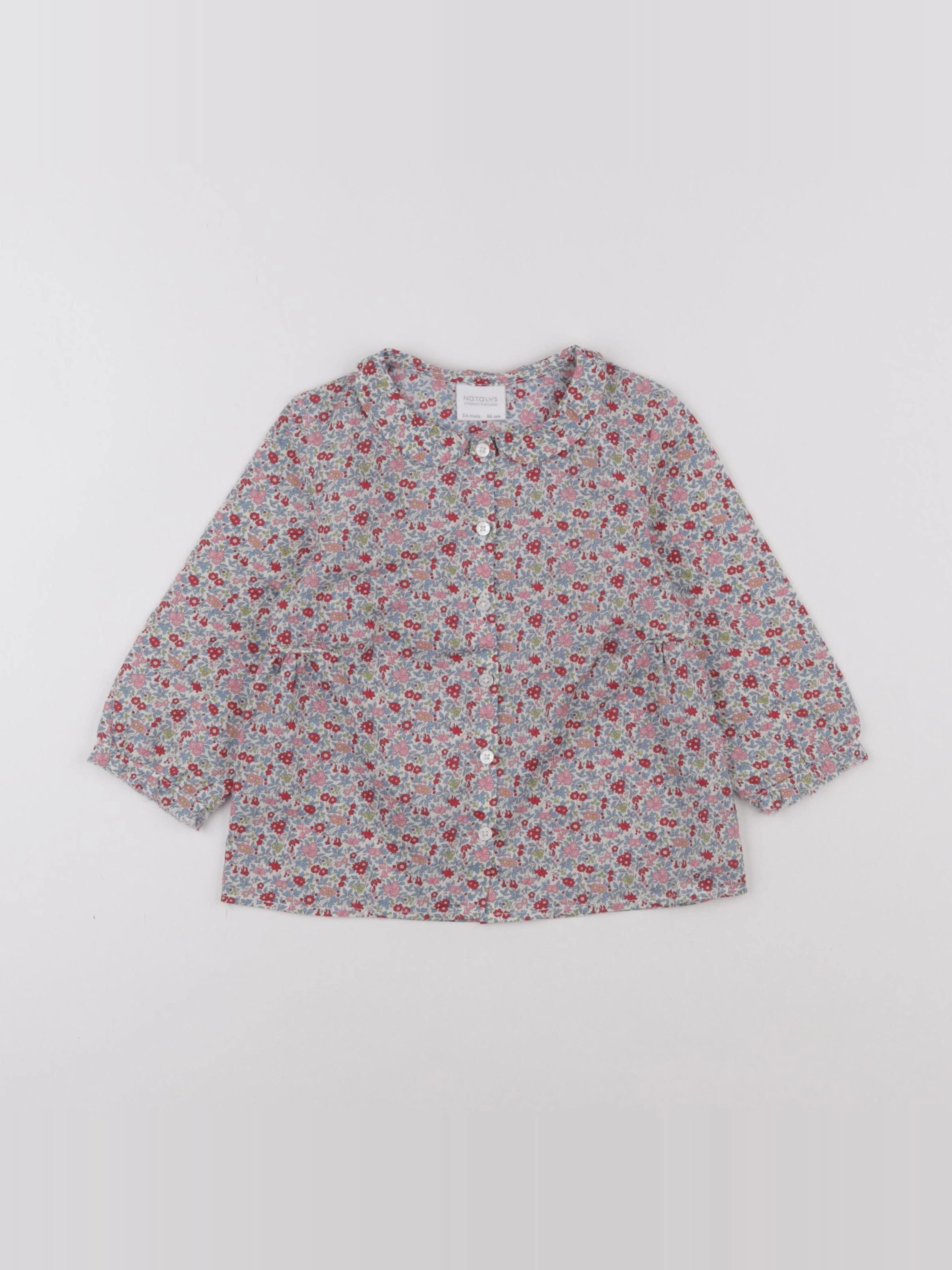 Natalys - blouse multicolore - 24 mois
