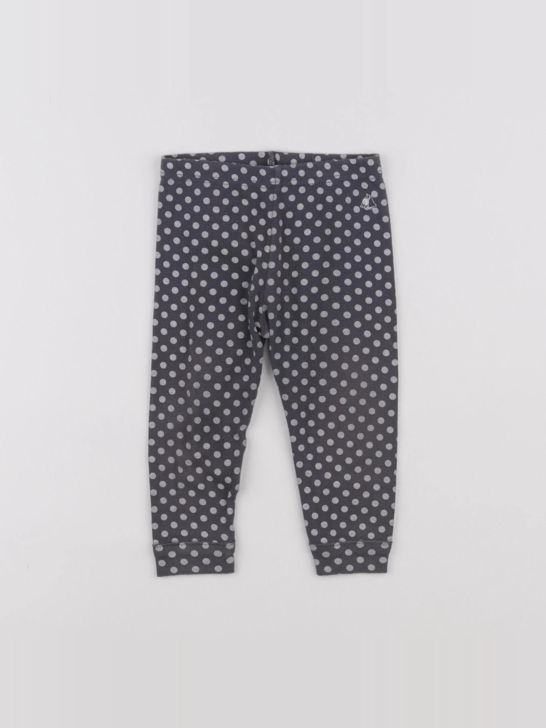 Petit Bateau - legging gris - 12 mois
