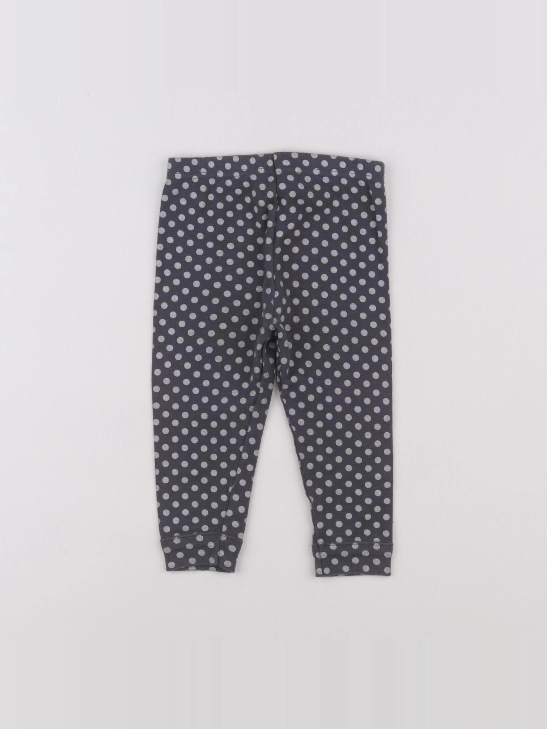 Petit Bateau - legging gris - 12 mois