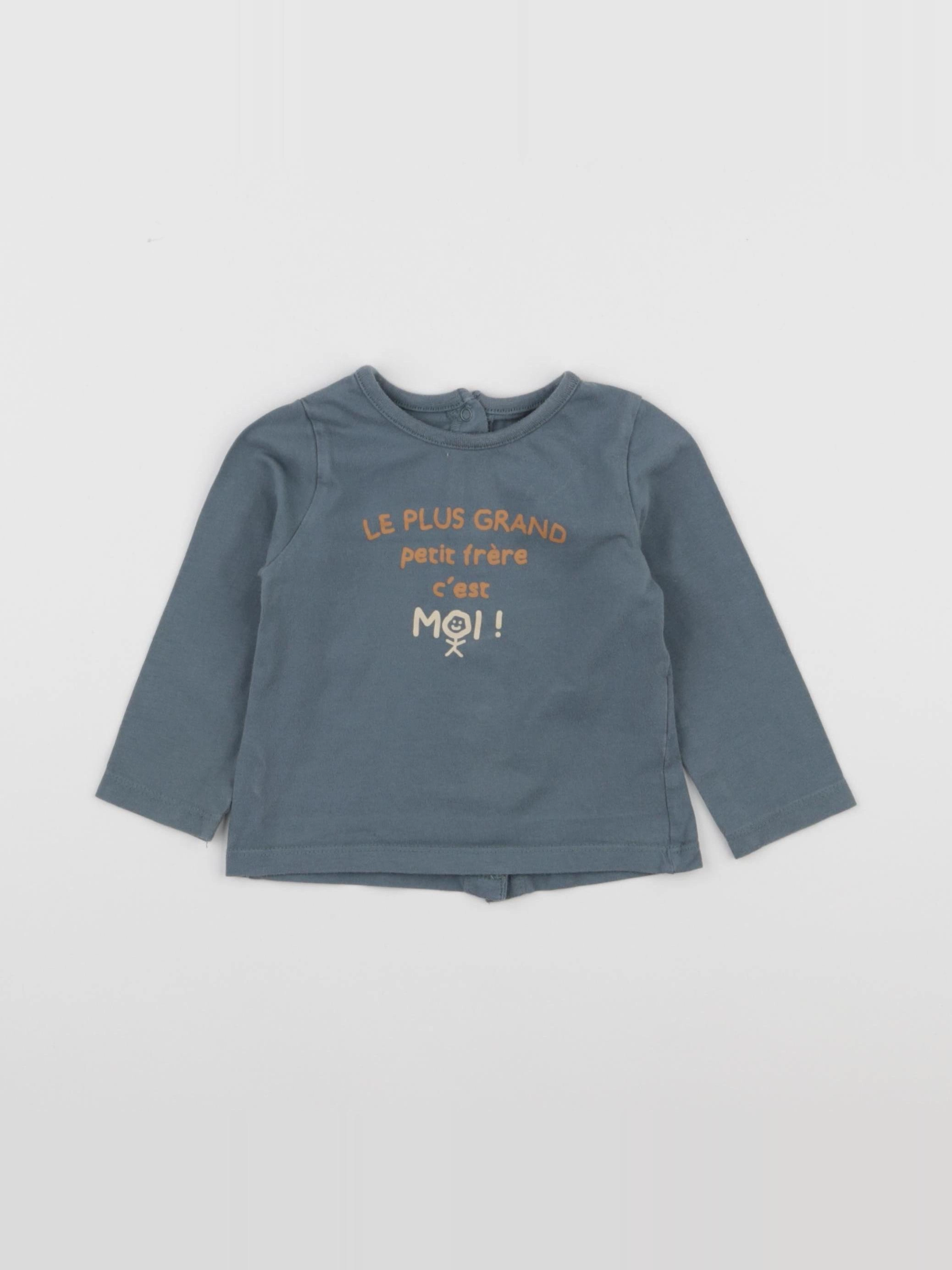 Vertbaudet - tee-shirt vert - 9 mois