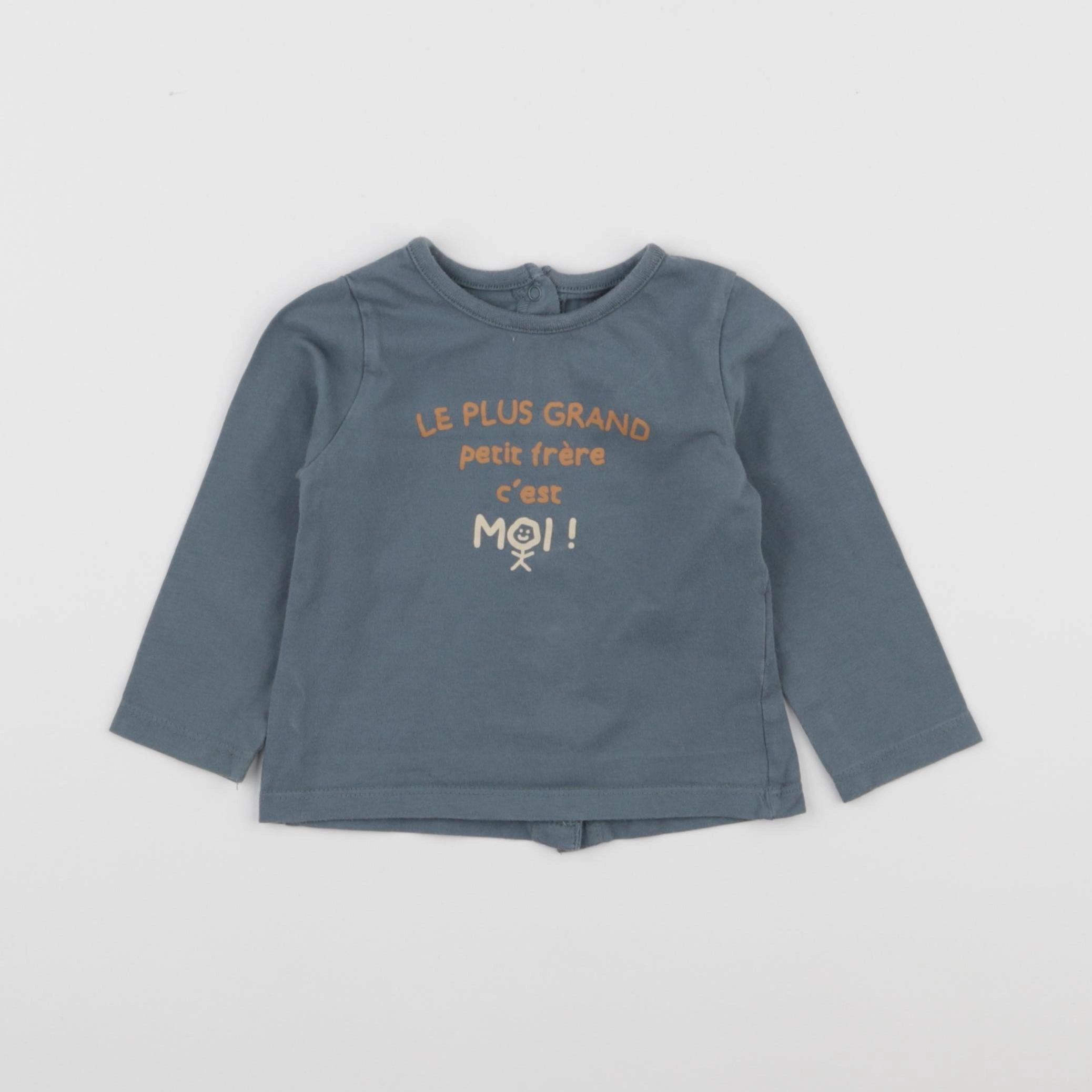 Vertbaudet - tee-shirt vert - 9 mois