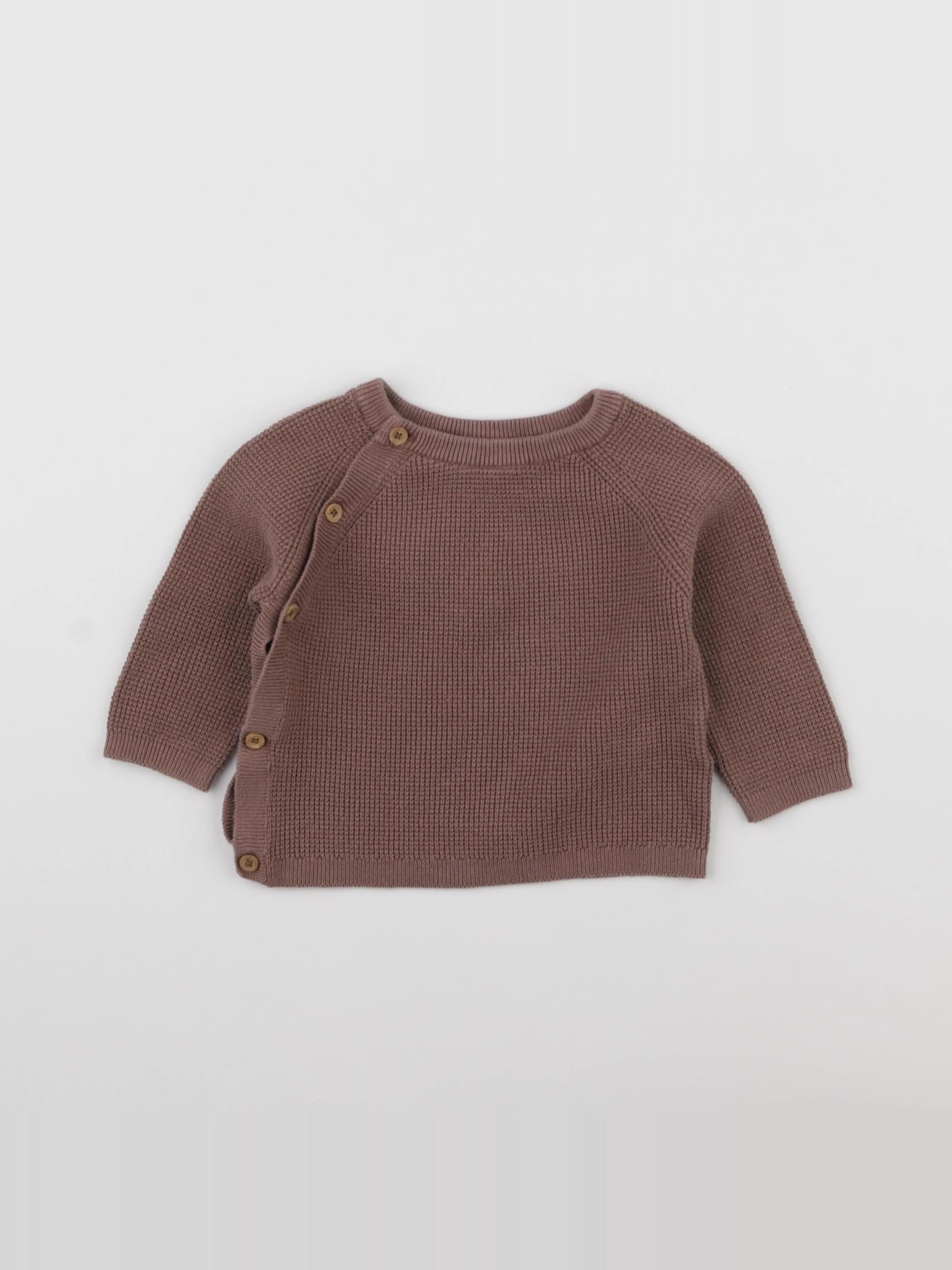 Vertbaudet - pull marron - 9 mois
