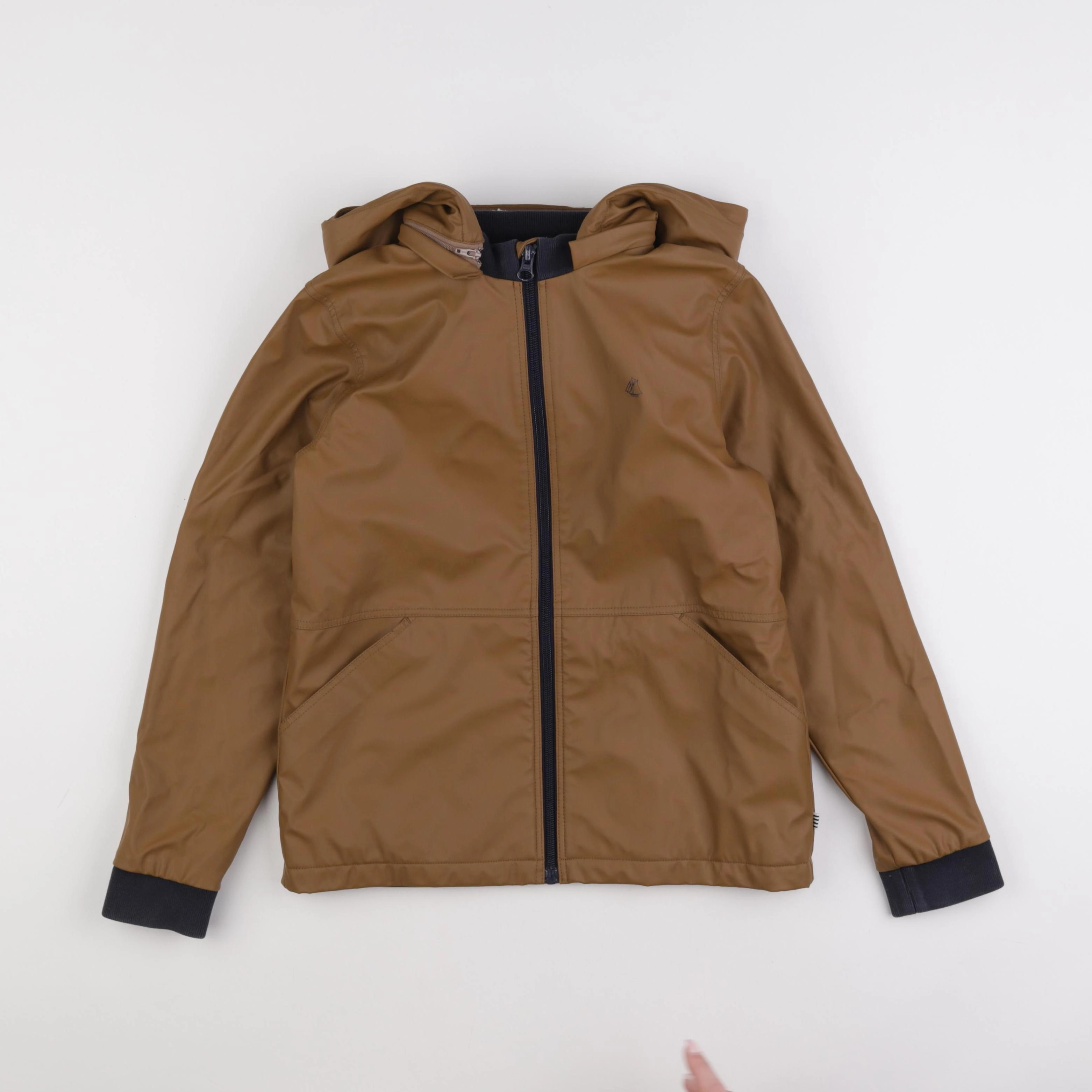 Petit Bateau - imperméable marron - 10 ans