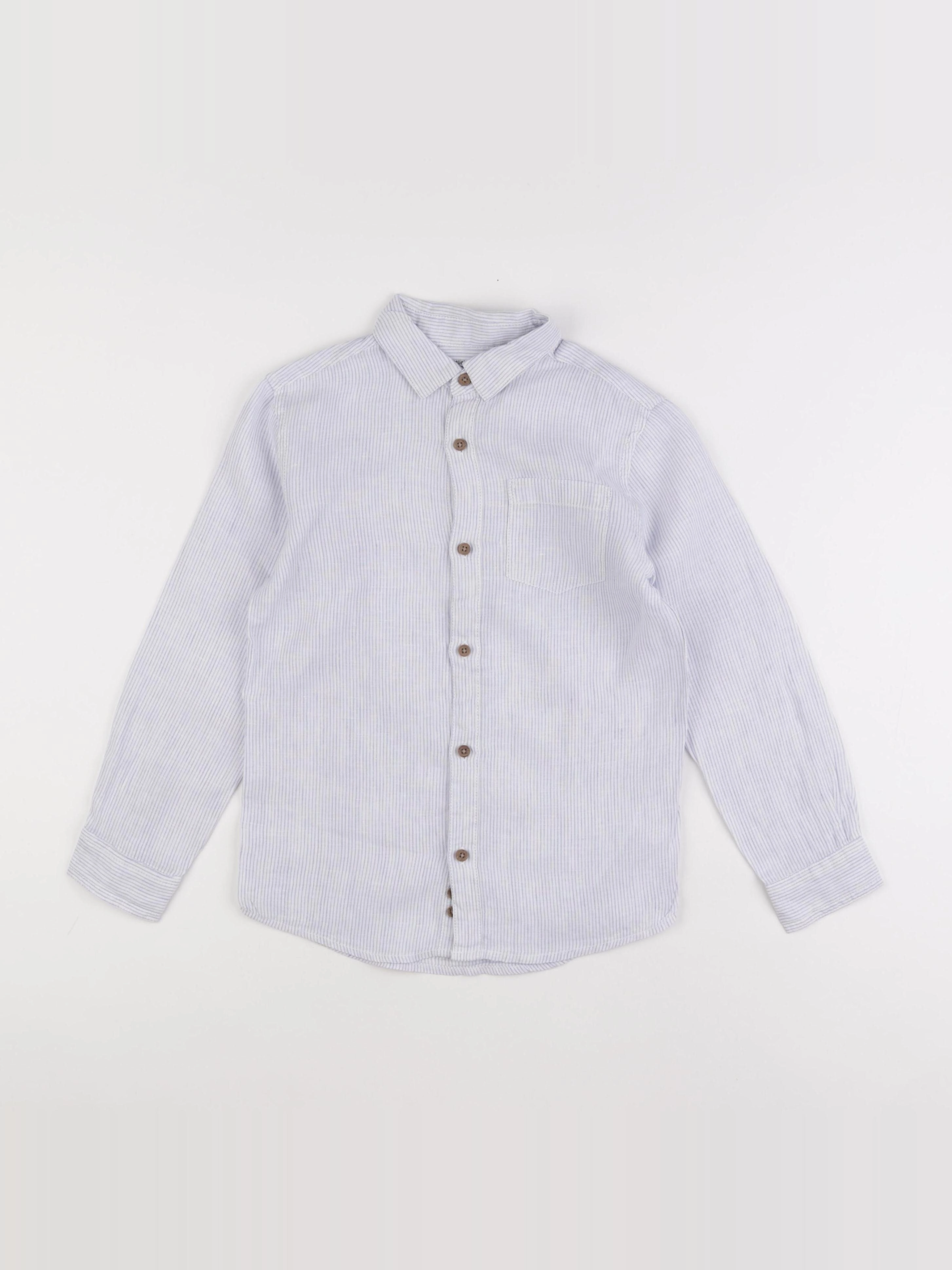 Monoprix - chemise bleu - 8 ans