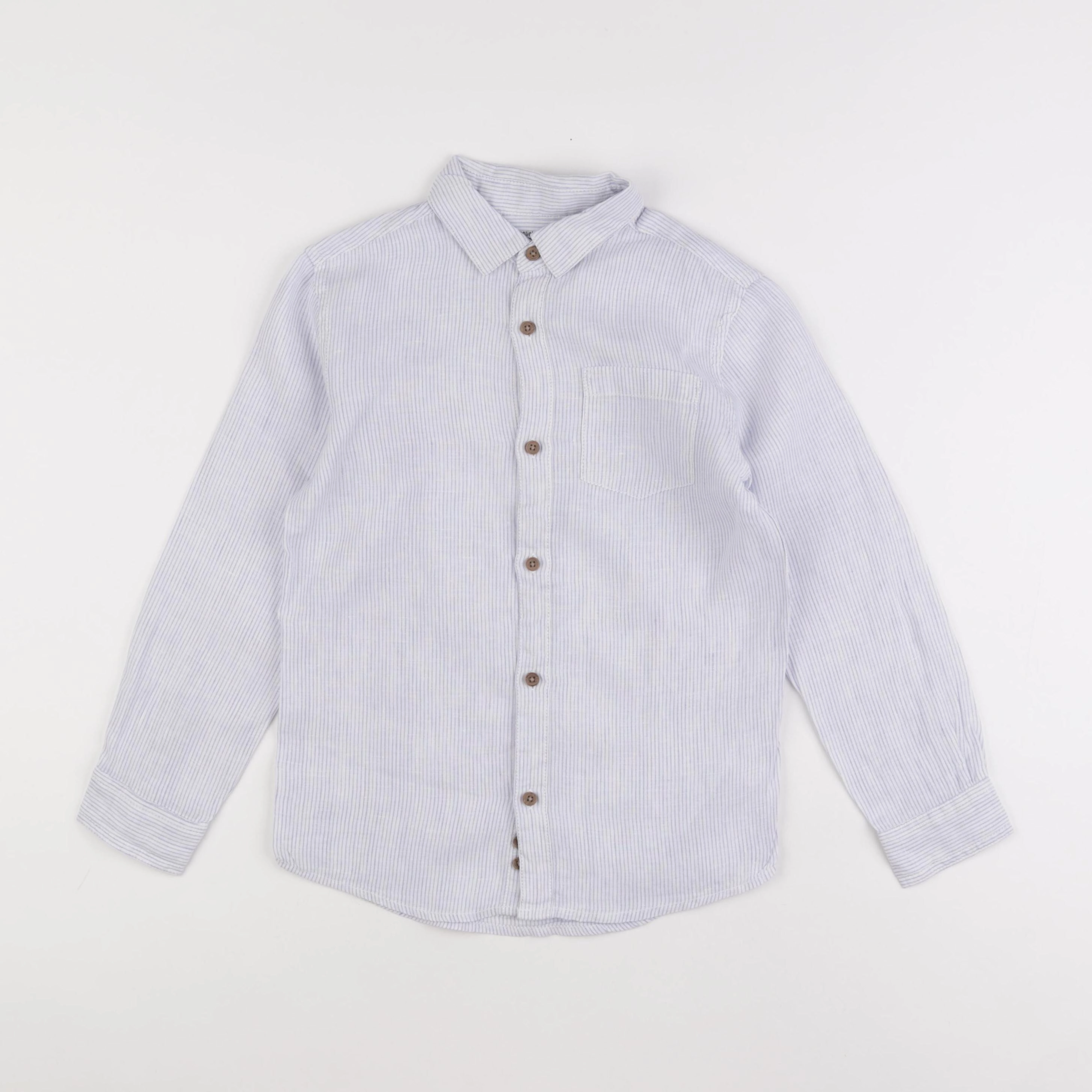 Monoprix - chemise bleu - 8 ans