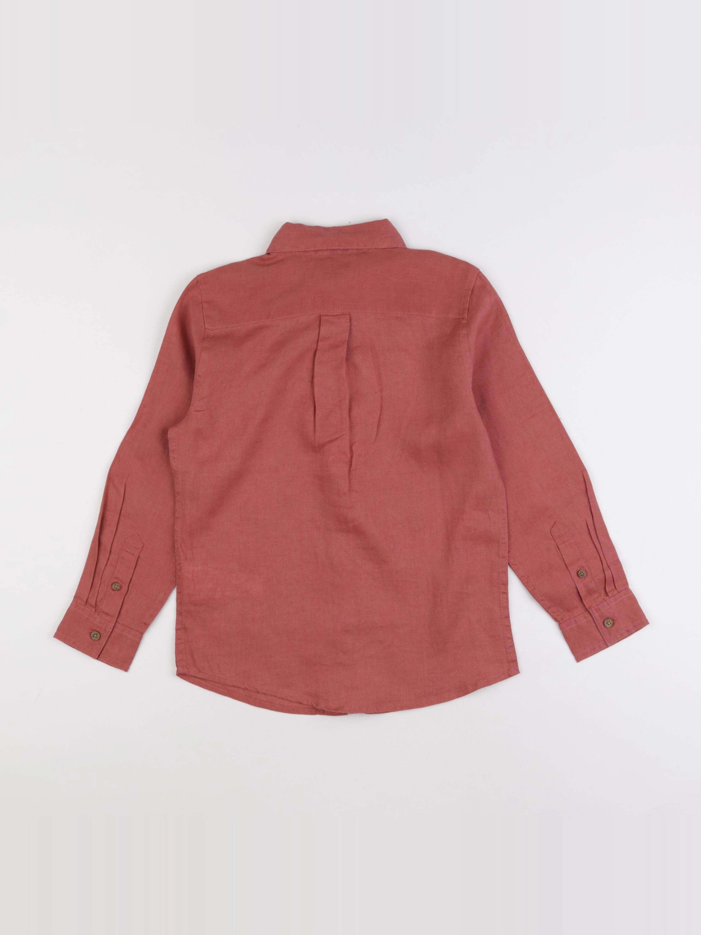 Monoprix - chemise rose (état neuf) - 8 ans