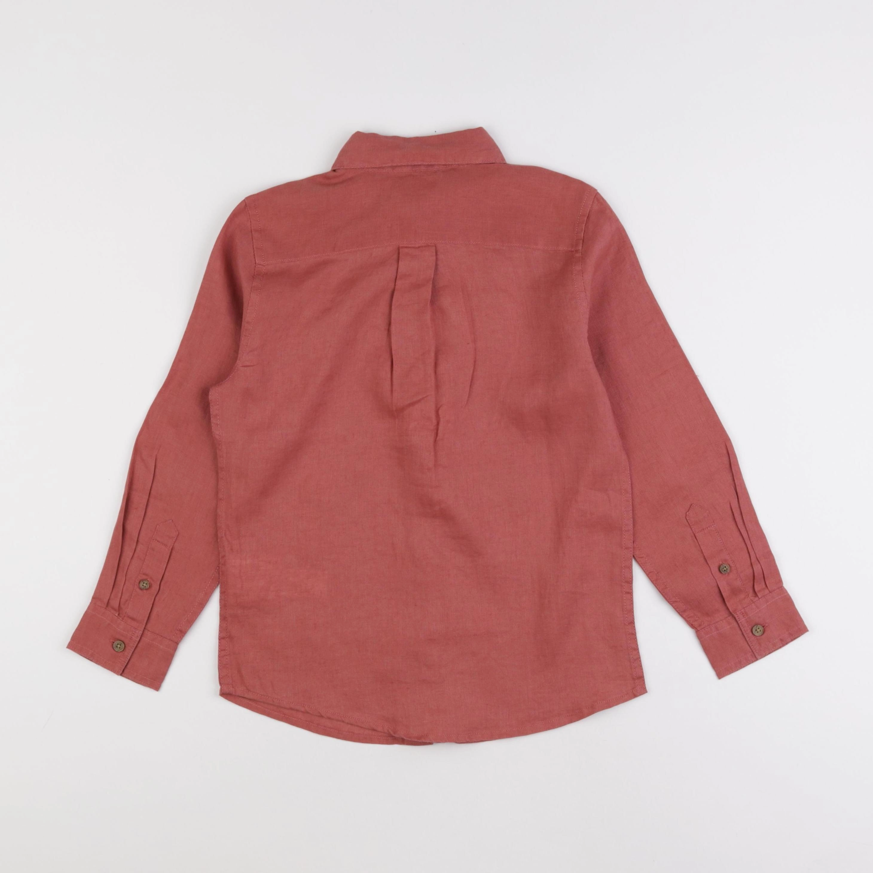 Monoprix - chemise rose (état neuf) - 8 ans
