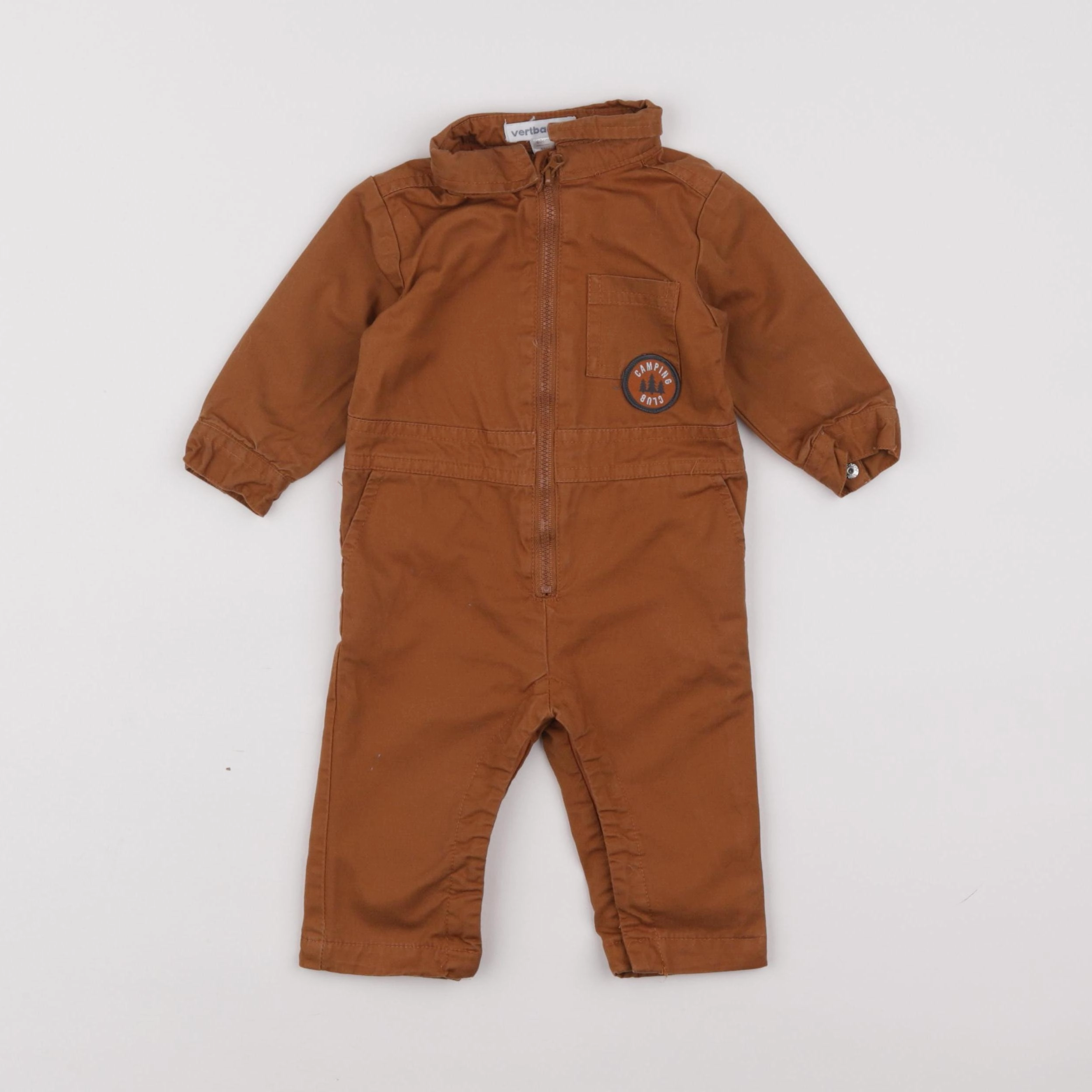 Vertbaudet - combinaison marron - 3 mois