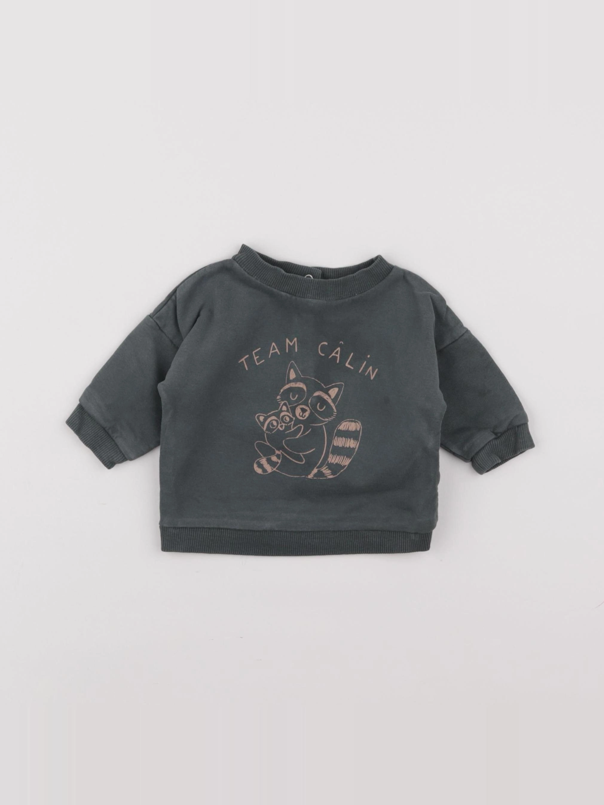 Vertbaudet - sweat vert - 3 mois