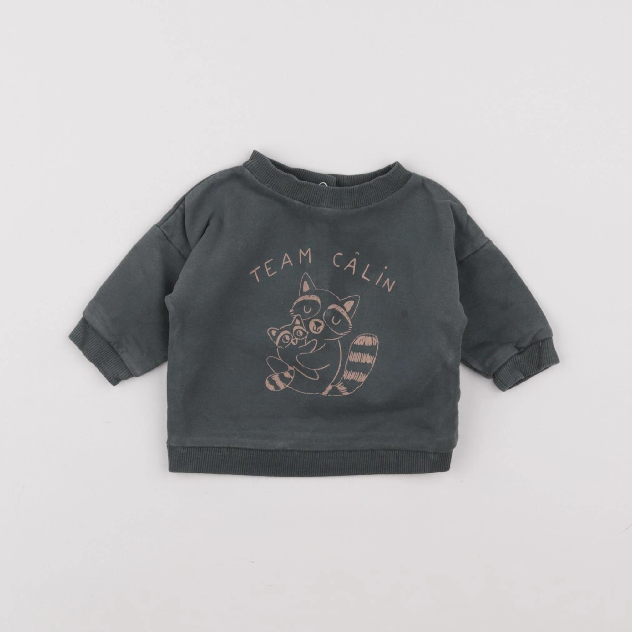 Vertbaudet - sweat vert - 3 mois