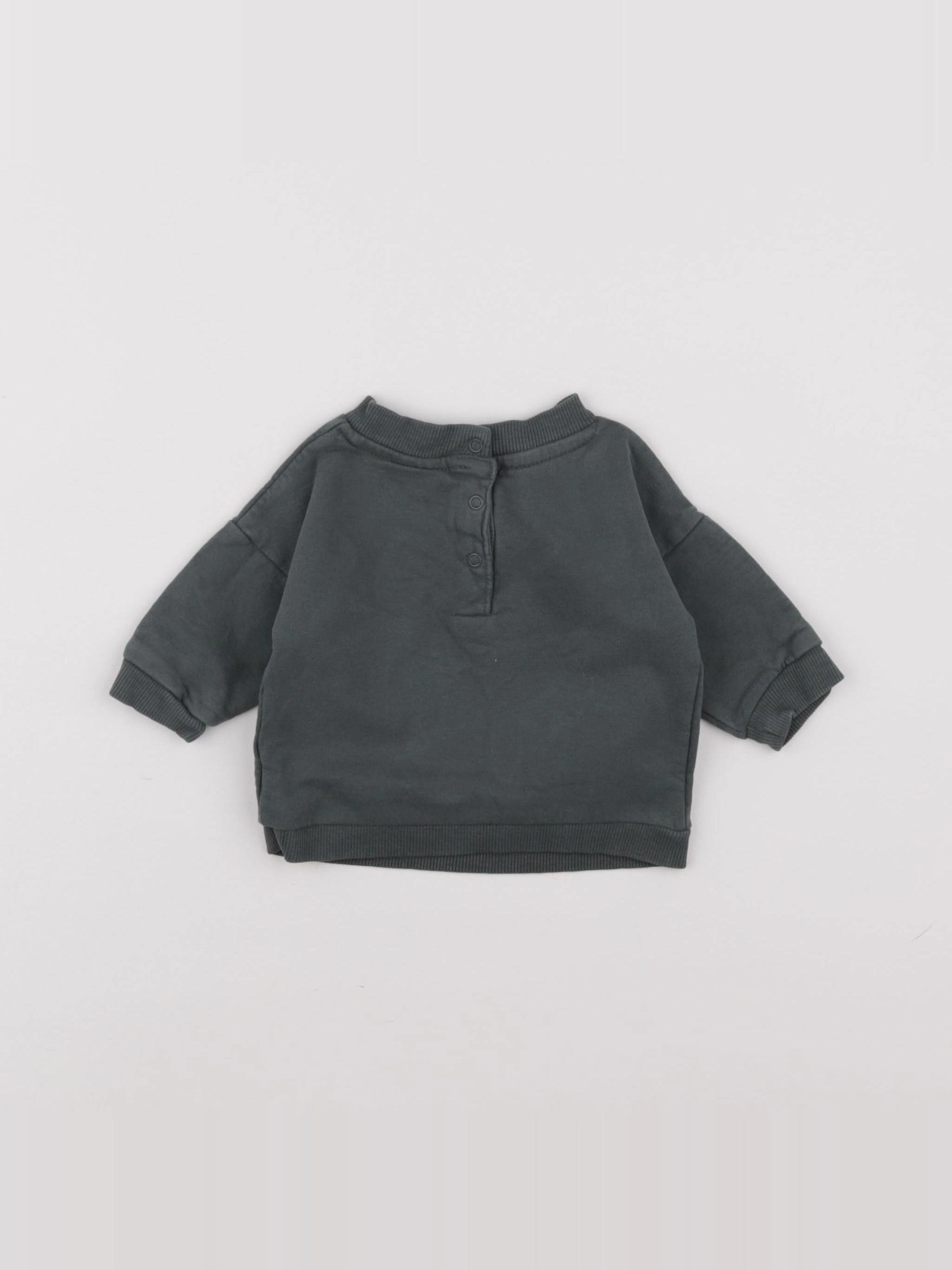 Vertbaudet - sweat vert - 3 mois