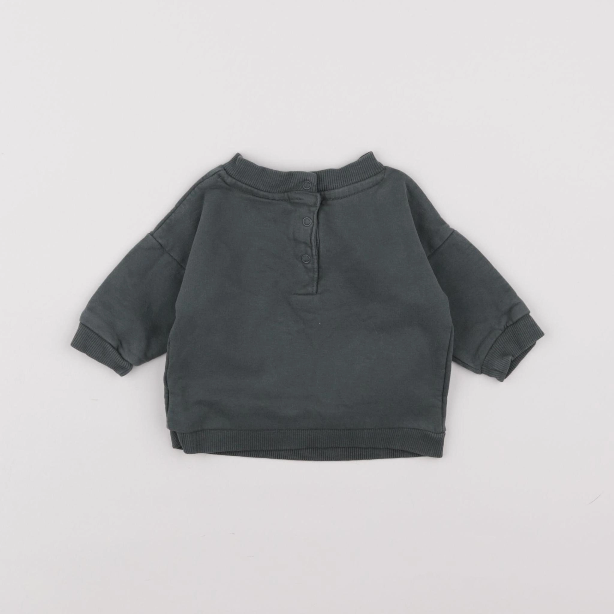 Vertbaudet - sweat vert - 3 mois