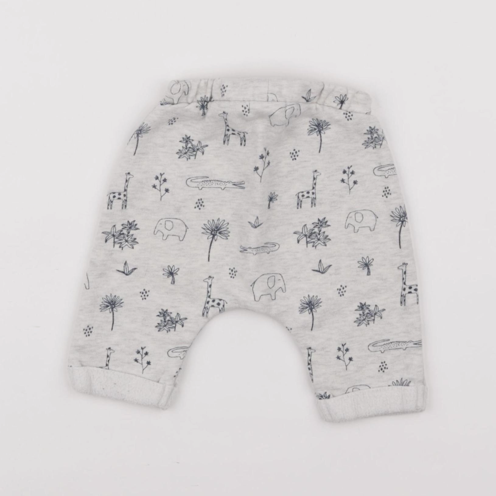 Vertbaudet - sarouel gris - 1 mois