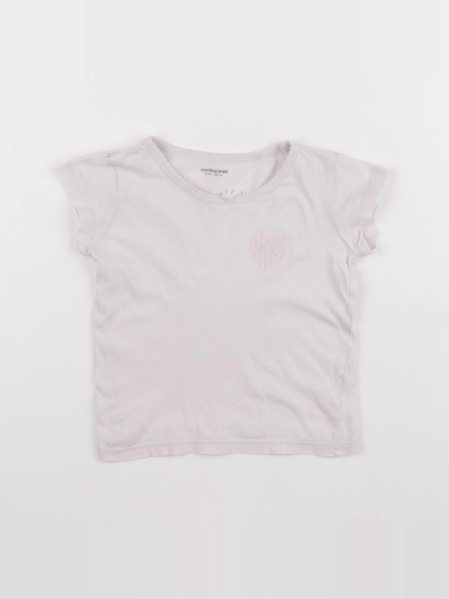 Vertbaudet - maillot de corps rose - 4 ans