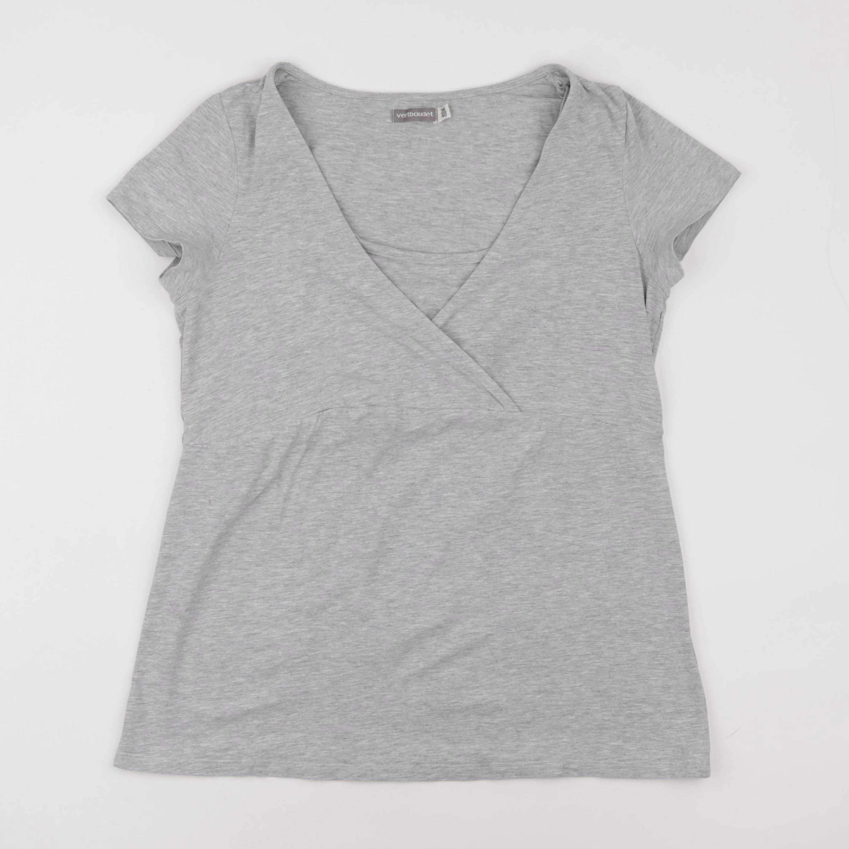 Vertbaudet - tee-shirt allaitement, grossesse gris - 38 à 40