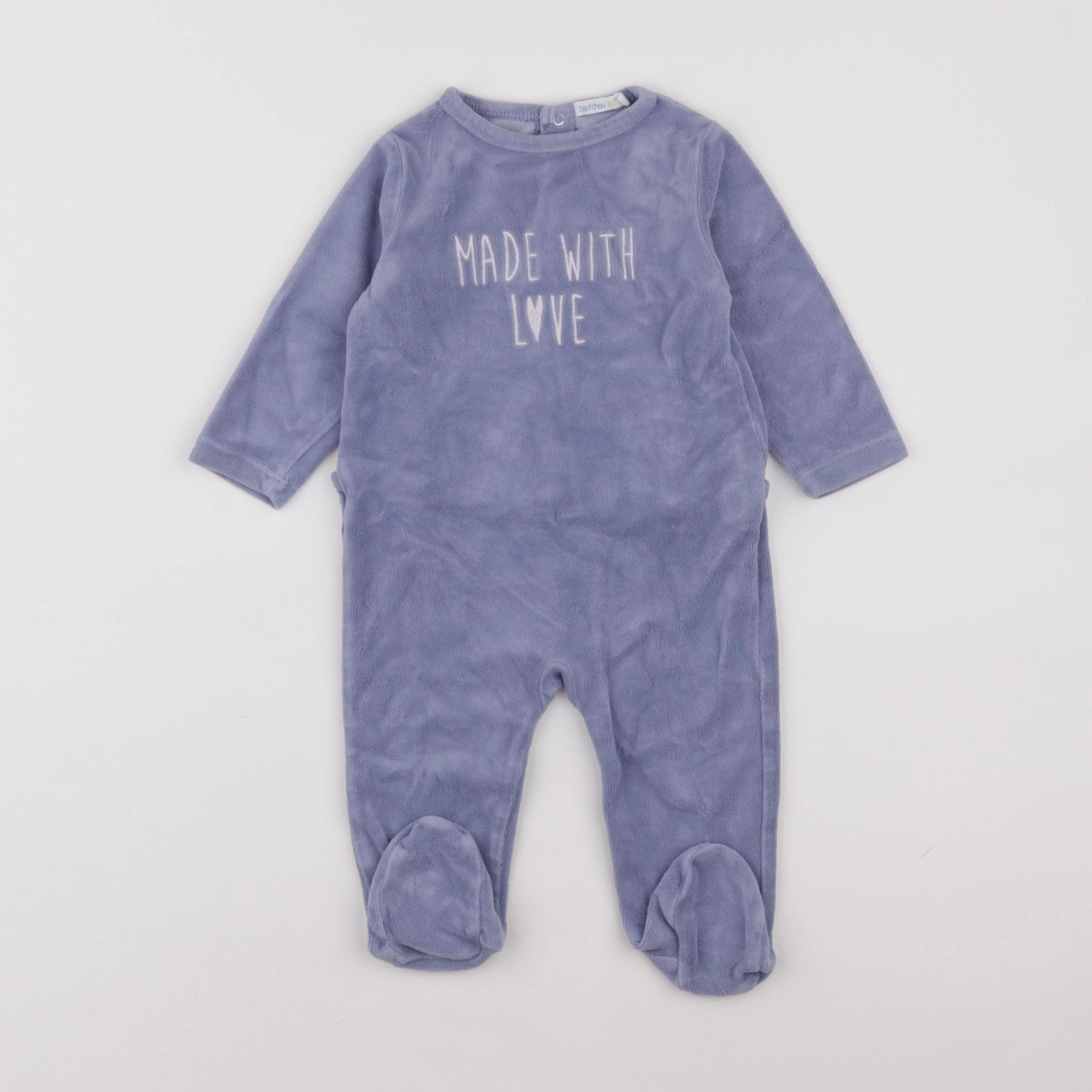 Boutchou - pyjama velours violet - 9 mois