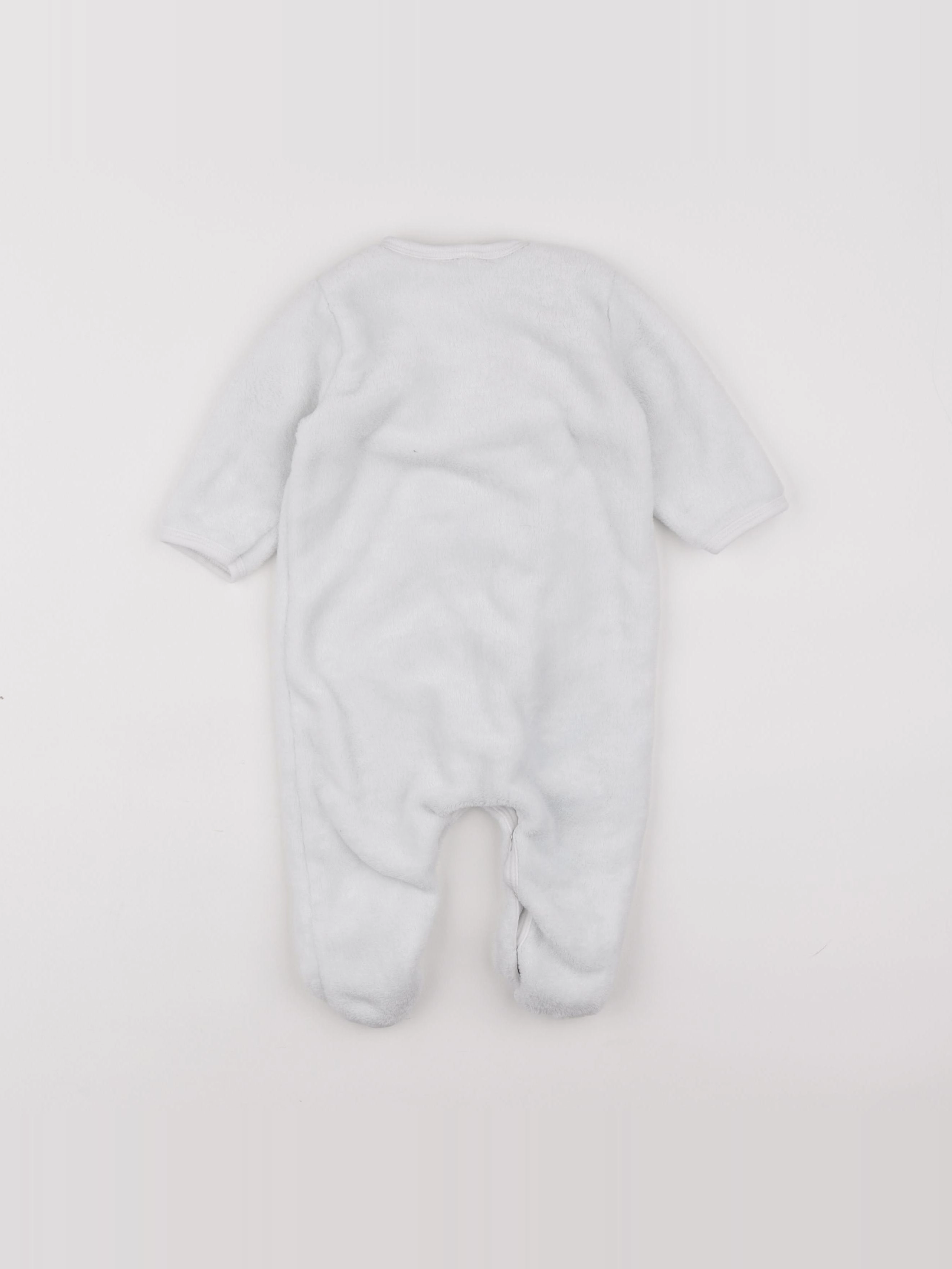 Petit Bateau - sur-pyjama blanc - 6 mois