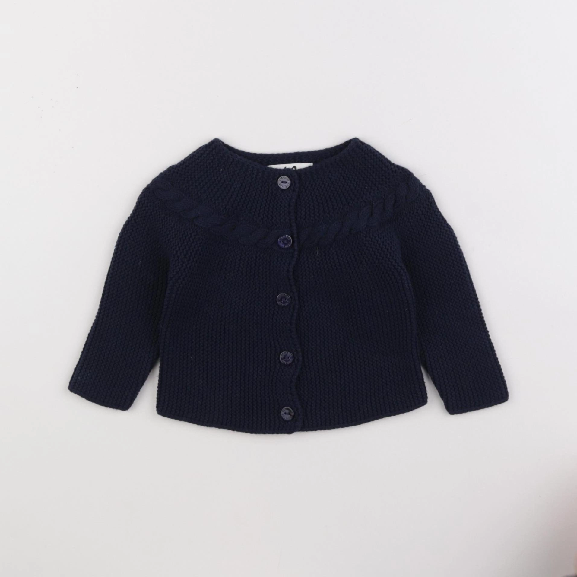 Cyrillus - gilet bleu - 6 mois