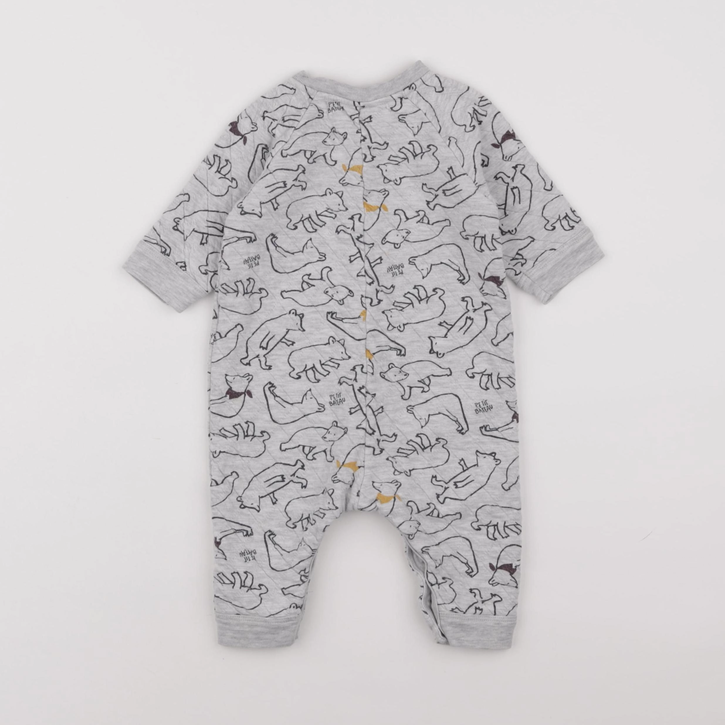 Petit Bateau - combinaison gris - 6 mois