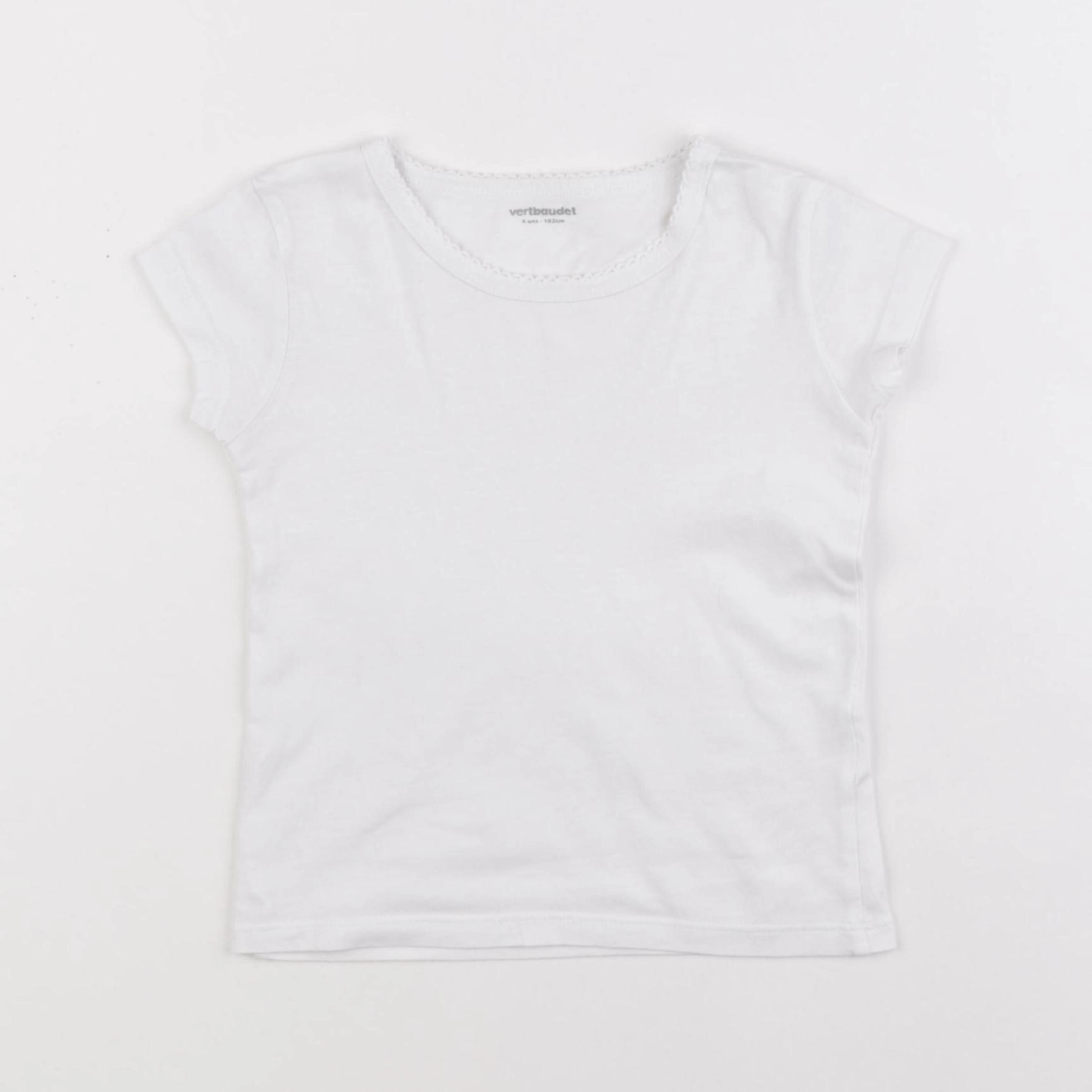 Vertbaudet - maillot de corps blanc - 4 ans
