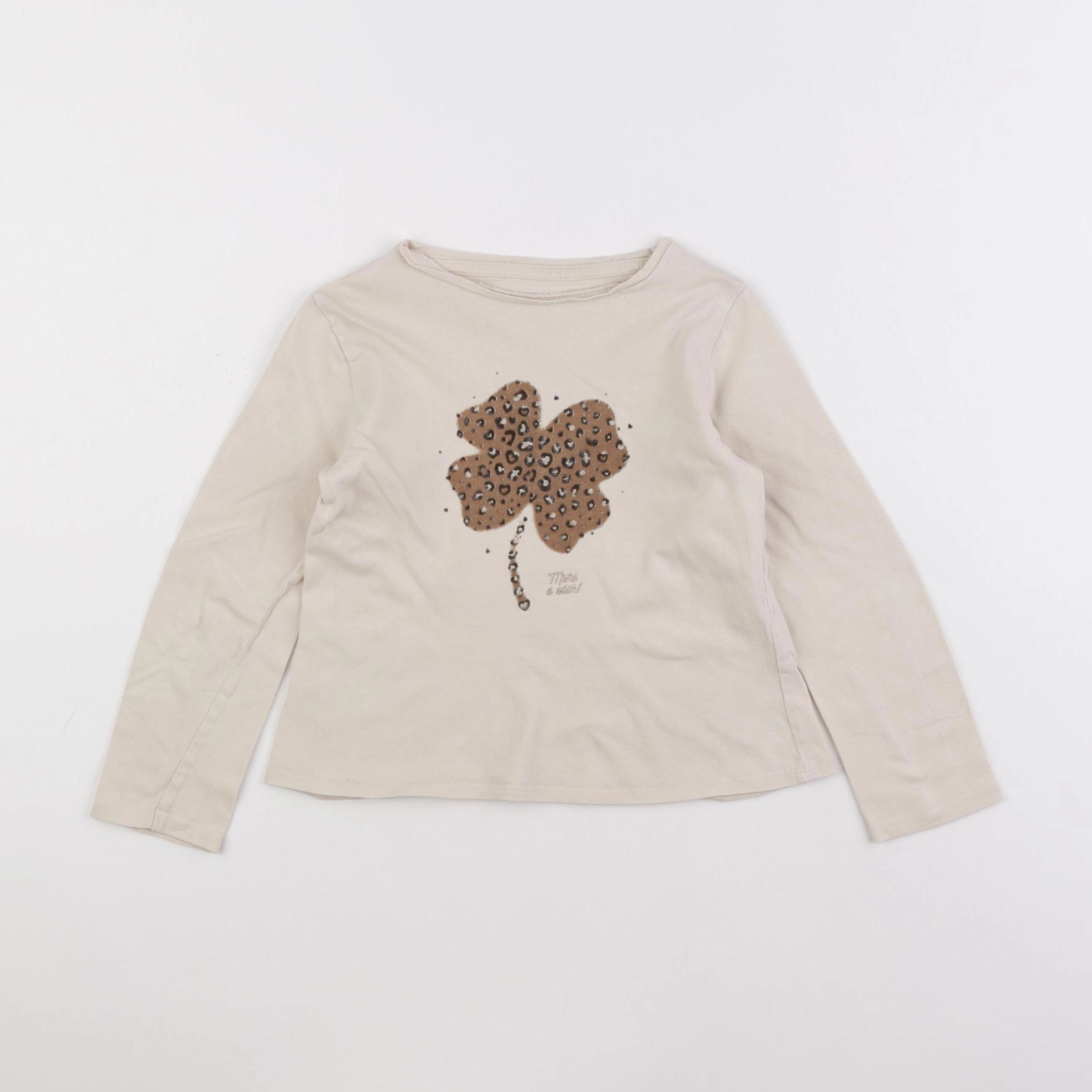 Vertbaudet - tee-shirt beige - 4 ans