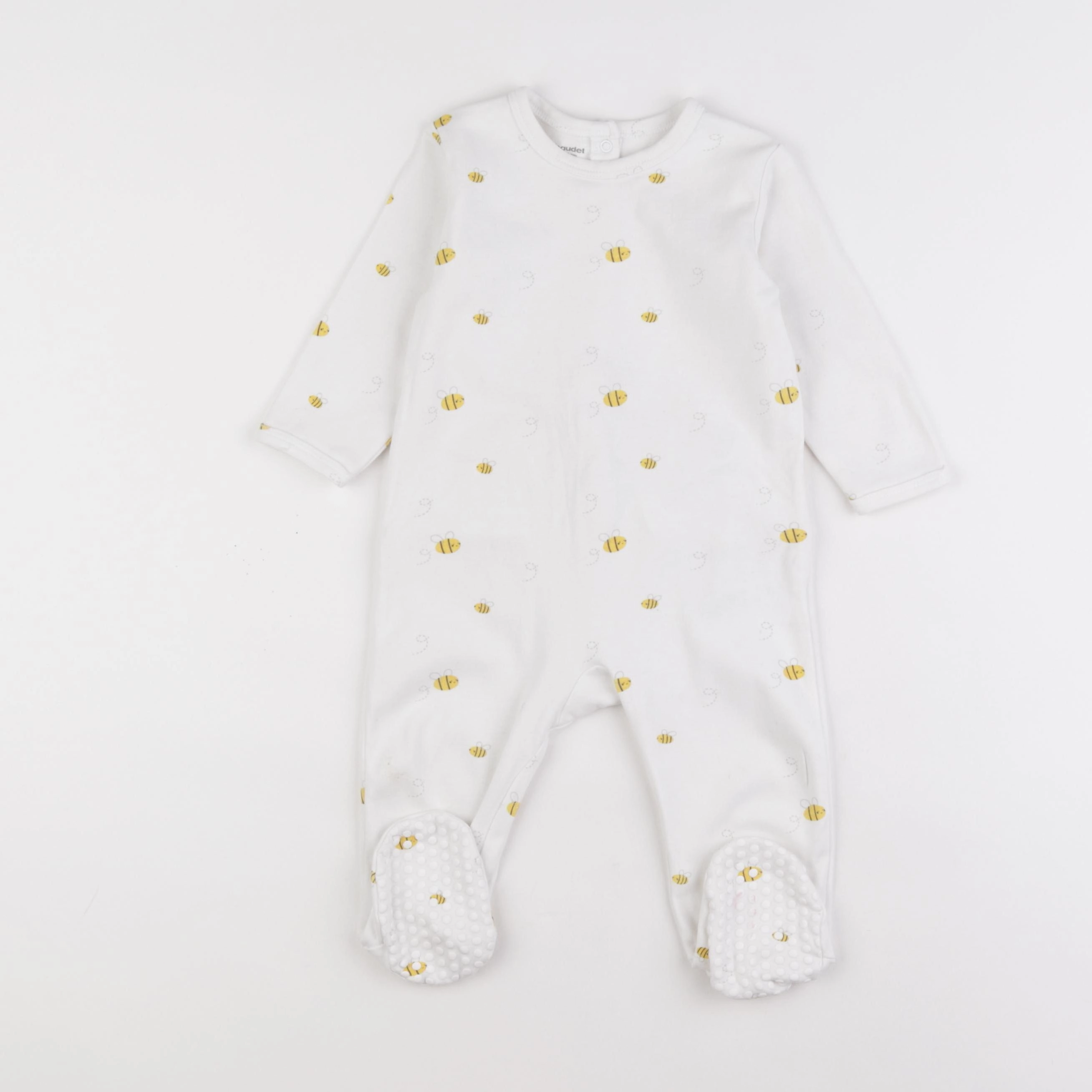 Vertbaudet - pyjama coton blanc - 12 mois