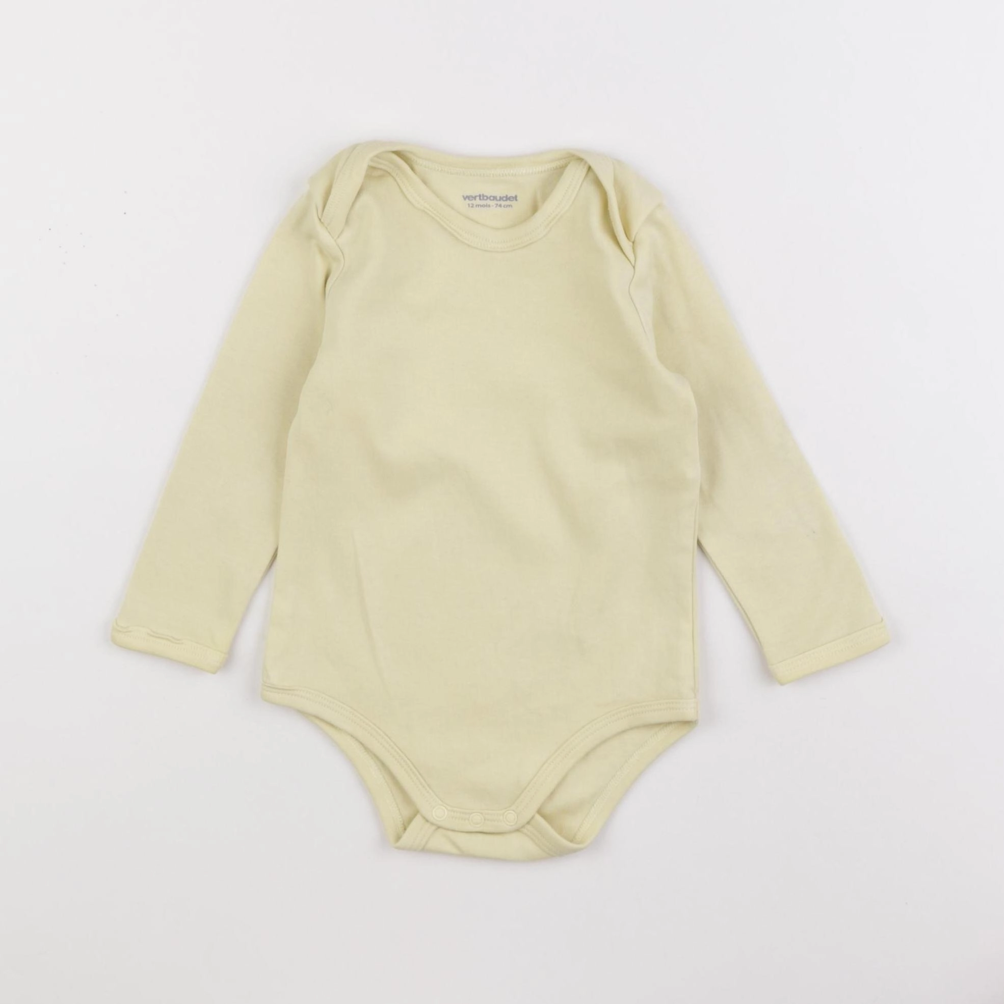 Vertbaudet - body jaune - 12 mois